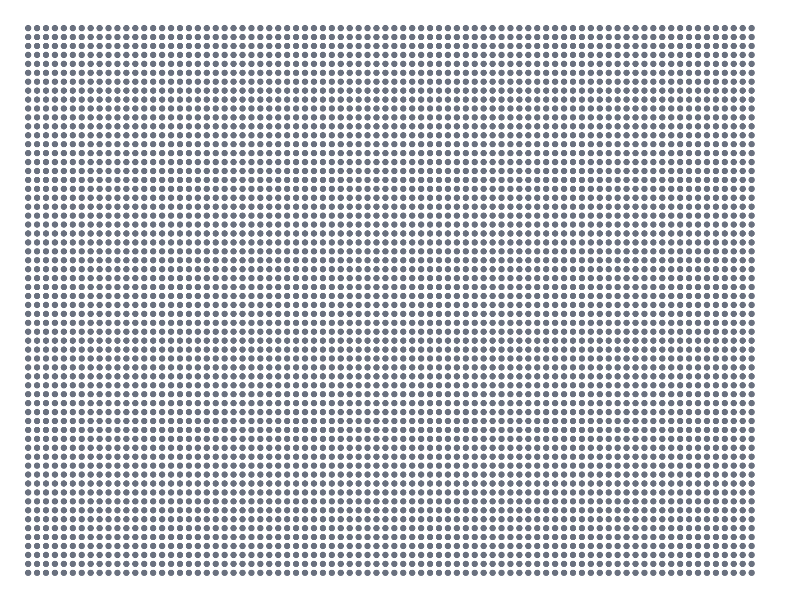 Dot Paper — 0.125 in Letter (Landscape)