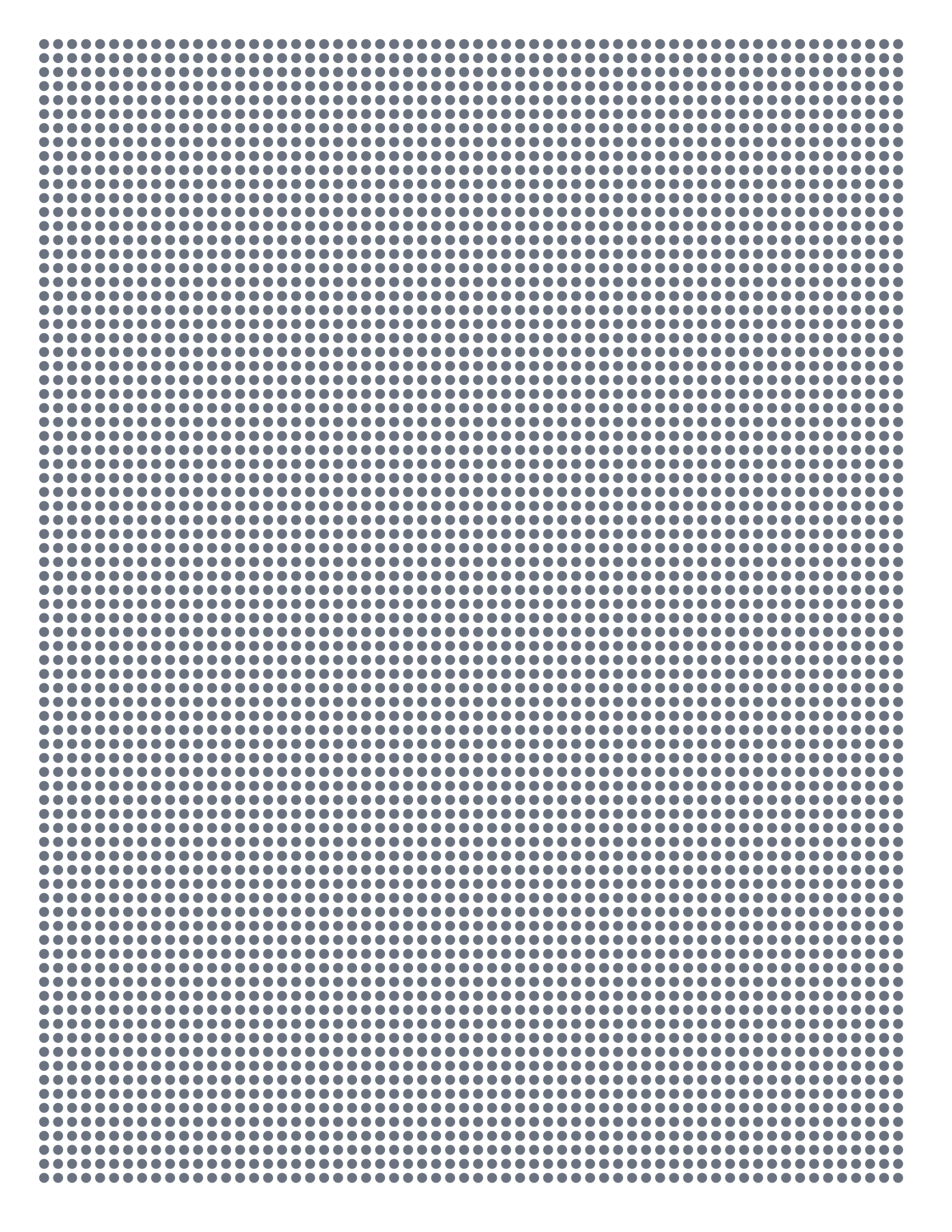 Dot Paper — 0.125 in Letter (Portrait)