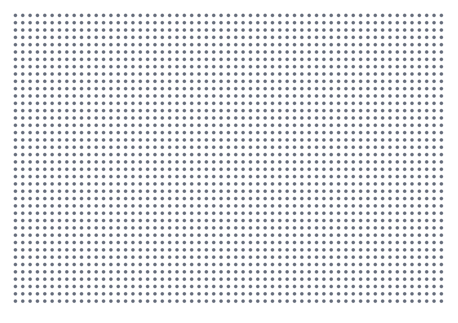 Dot Paper — 0.1875 in A4 (Landscape)