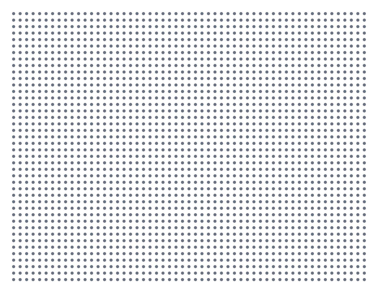 Dot Paper — 0.1875 in Letter (Landscape)