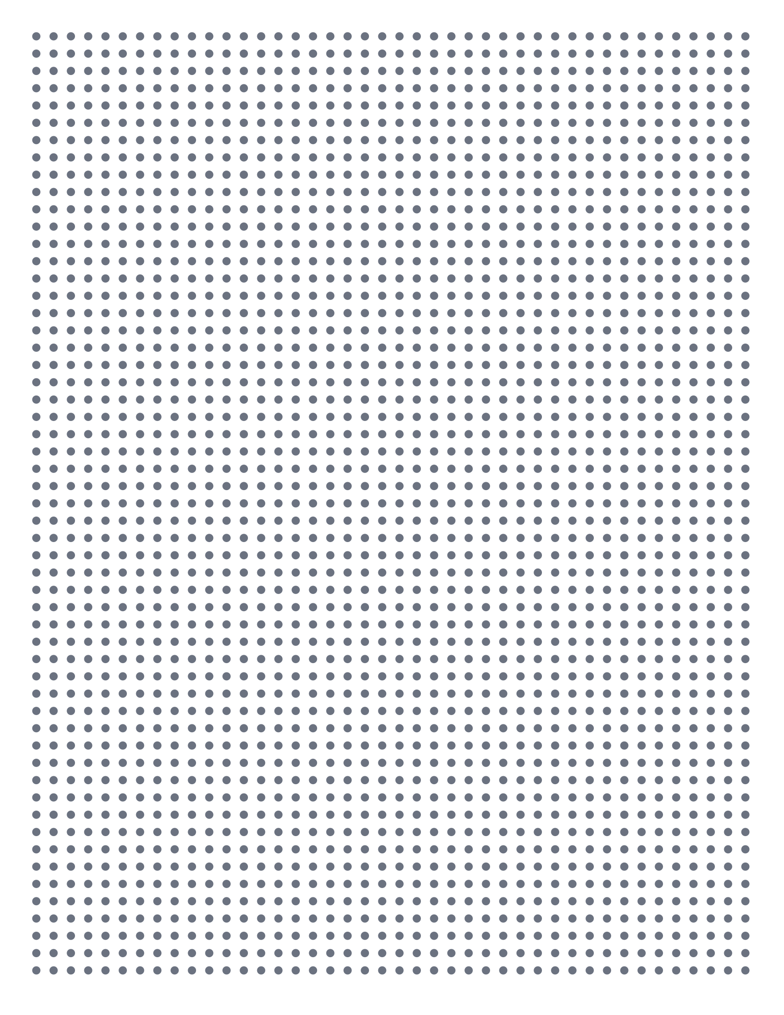 Dot Paper — 0.1875 in Letter (Portrait)