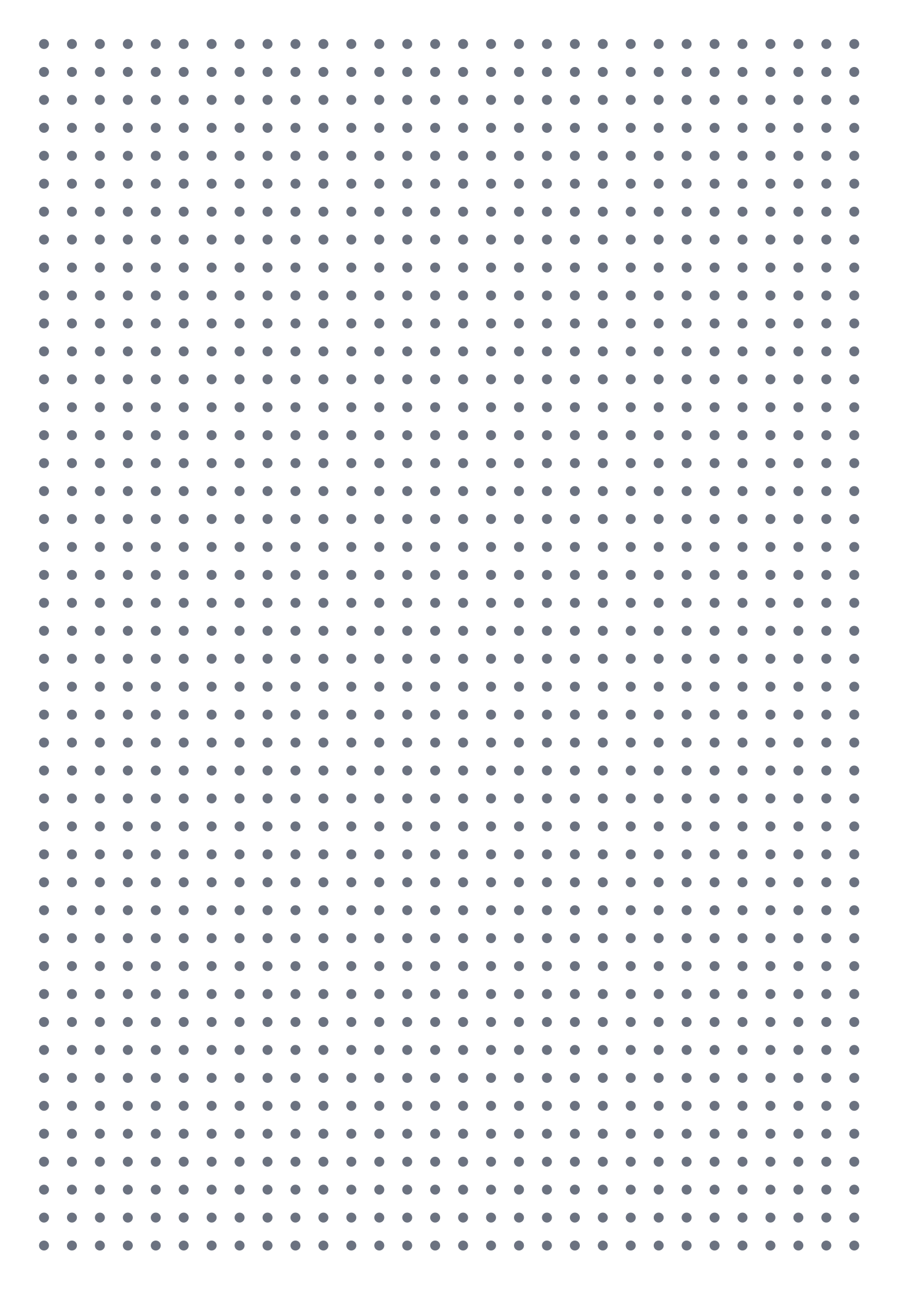 Dot Paper — 0.25 in A4 (Portrait)