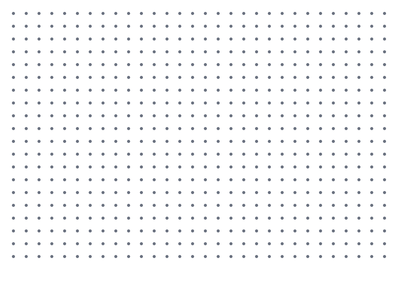 Dot Paper — 0.375 in A4 (Landscape)