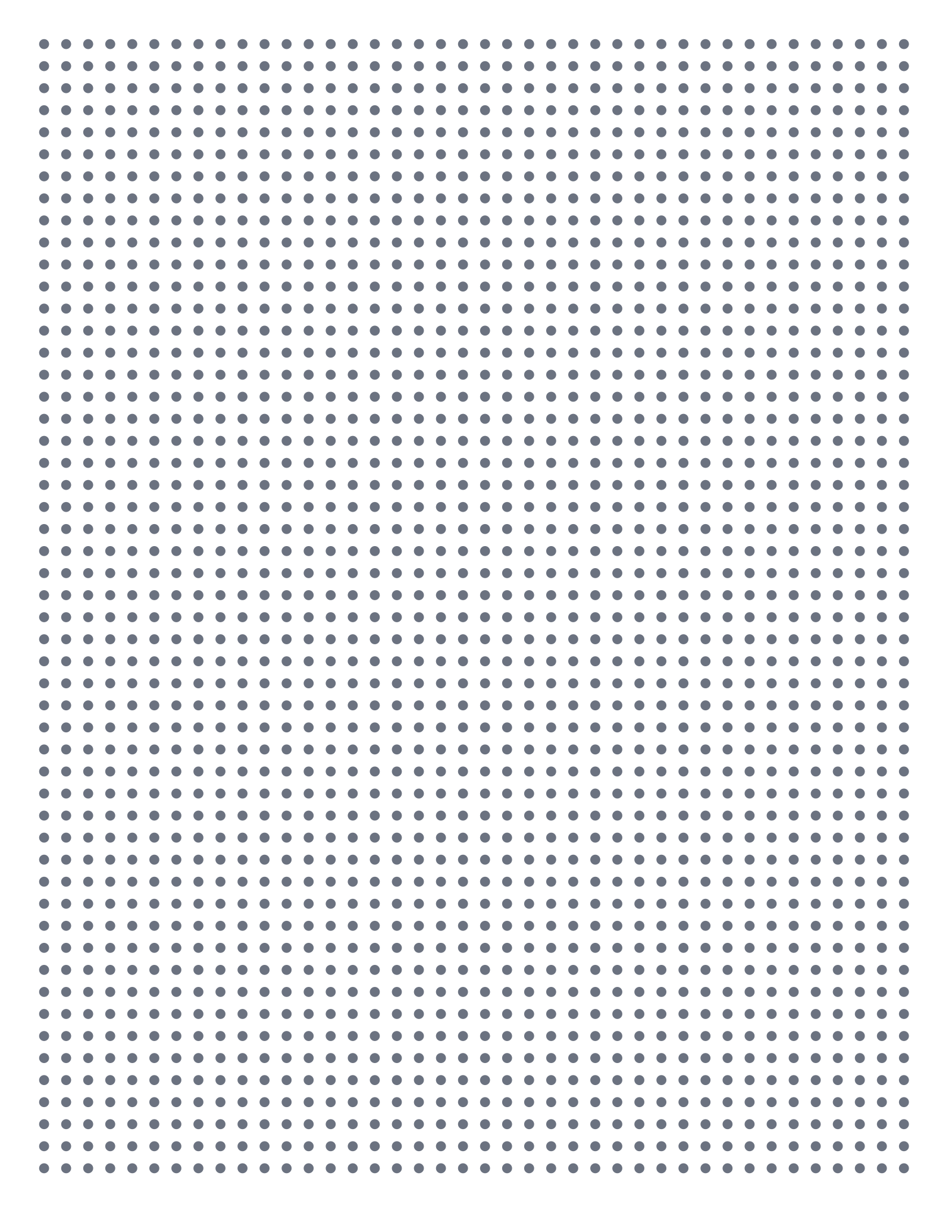 Dot Paper — 5 mm Letter (Portrait)