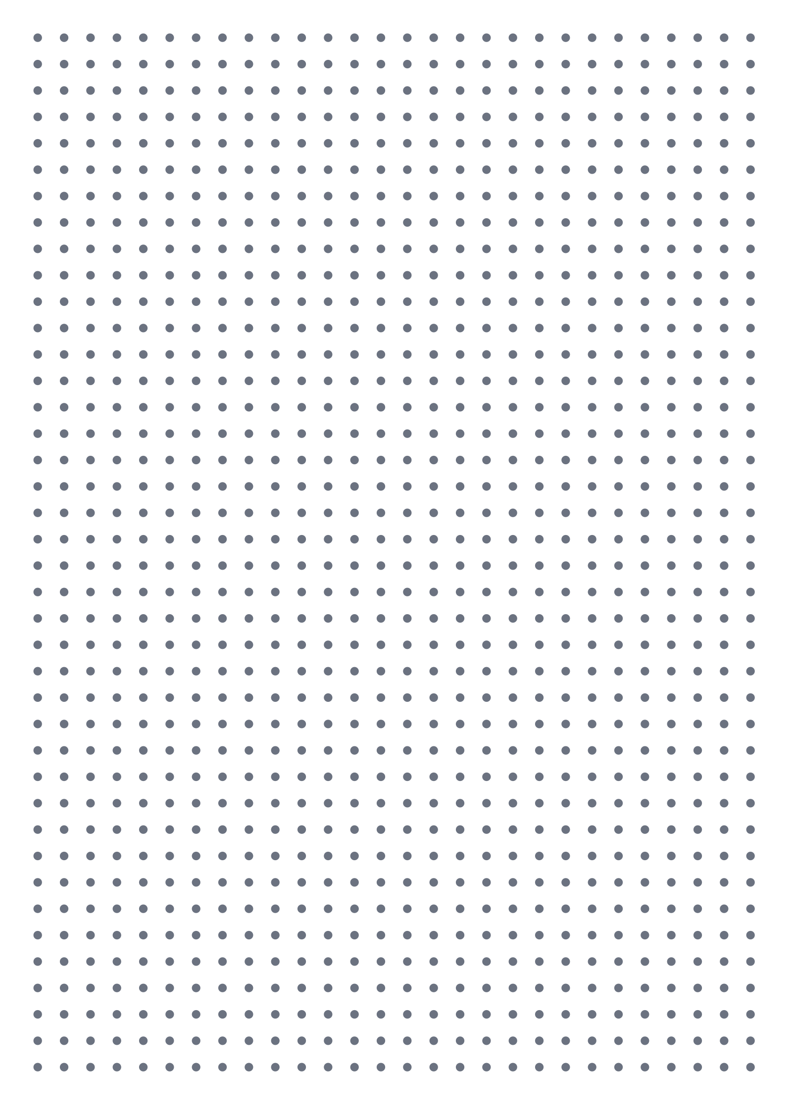 Dot Paper — 7 mm A4 (Portrait)