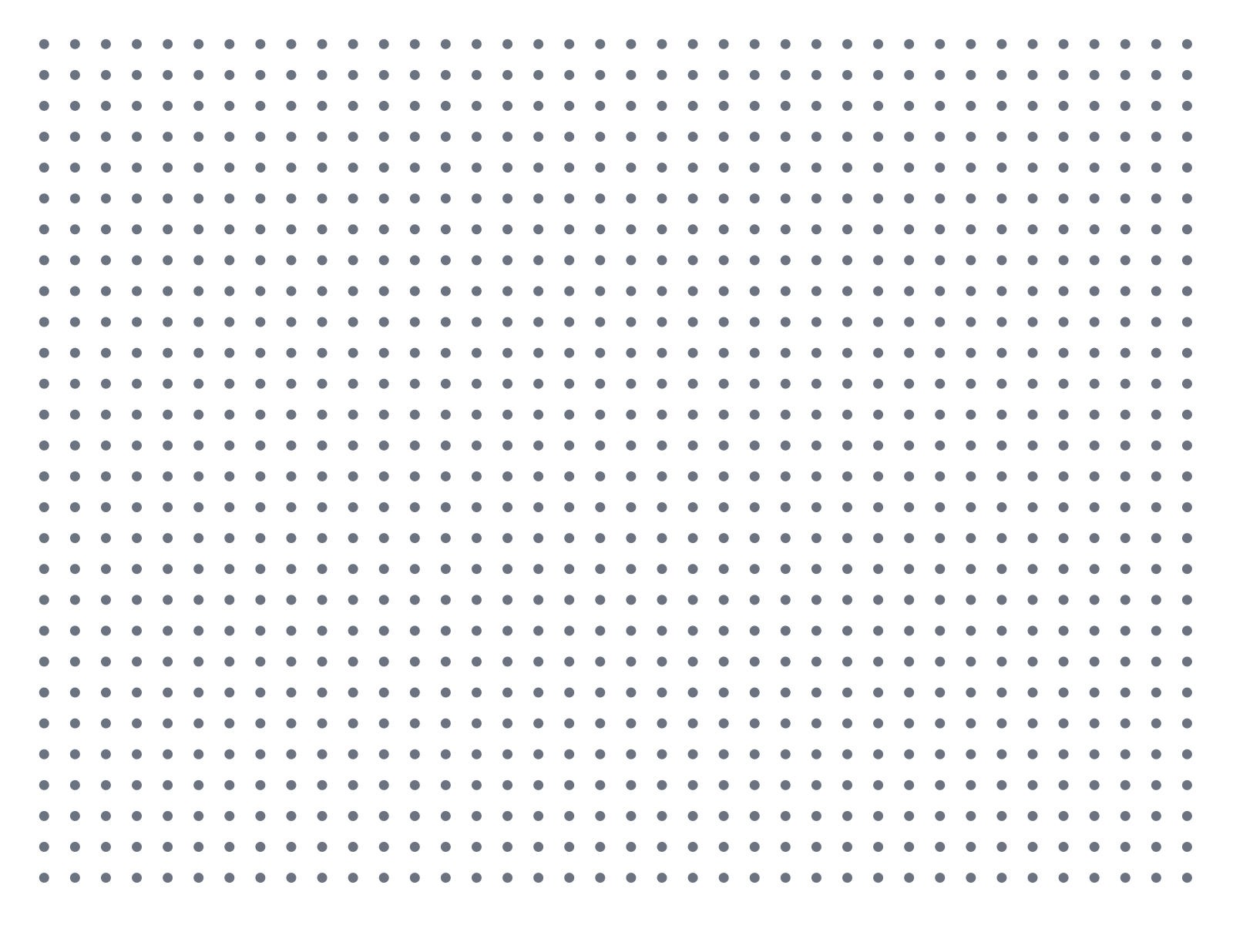 Dot Paper — 7 mm Letter (Landscape)