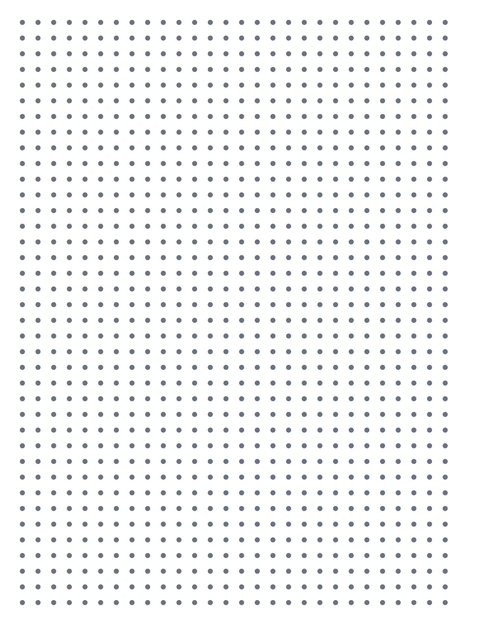 Dot Paper — 7 mm Letter (Portrait)