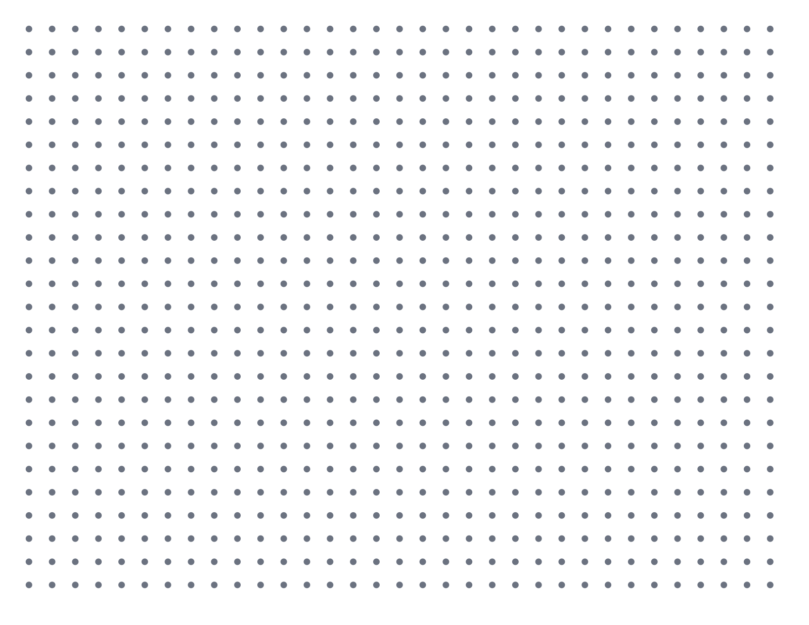 Dot Paper — 8 mm Letter (Landscape)