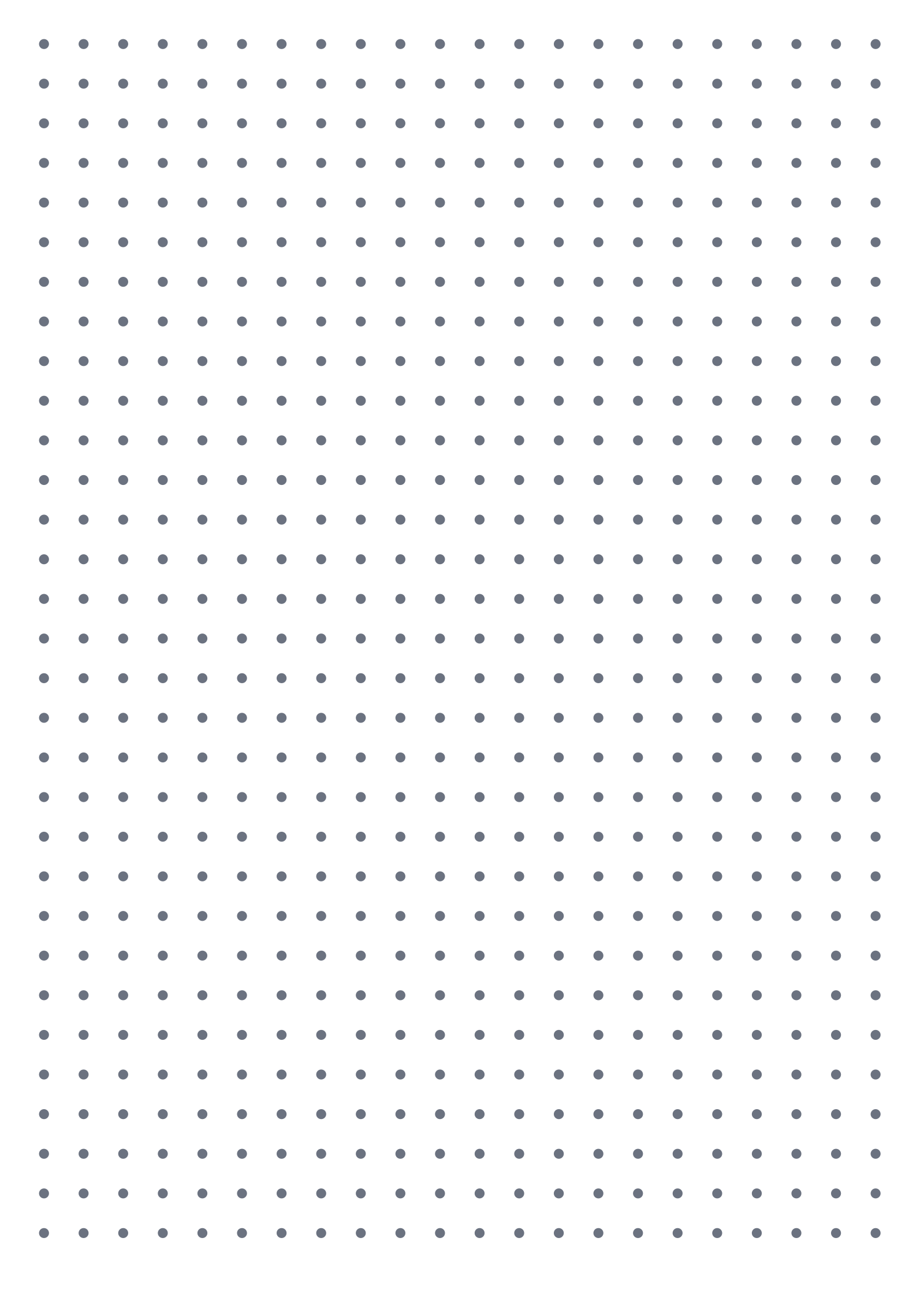 Dot Paper — 9 mm A4 (Portrait)