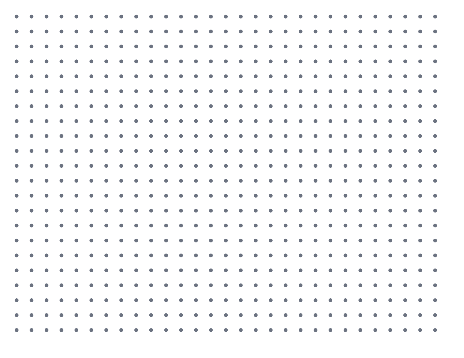 Dot Paper — 9 mm Letter (Landscape)