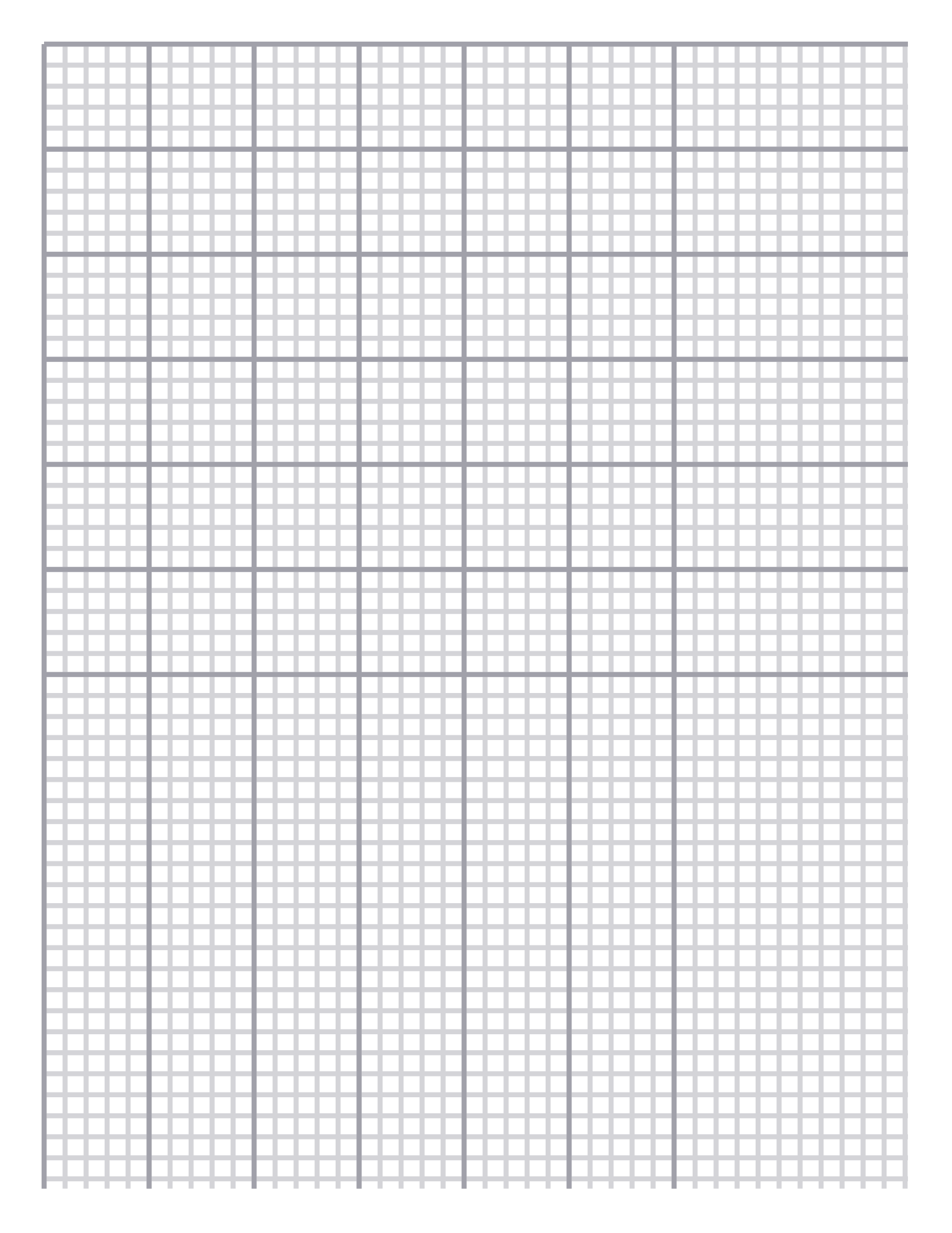 Graph Paper — 0.1875 in Letter (Portrait)