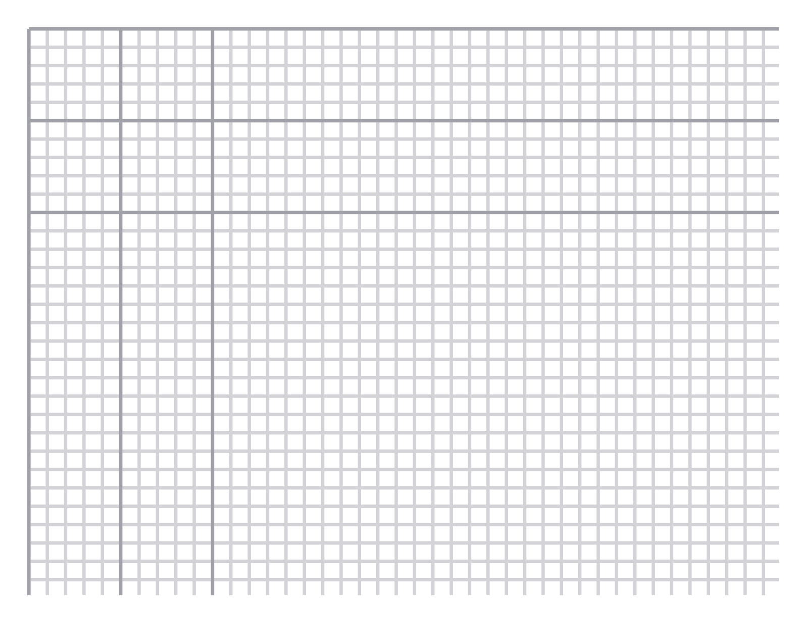 Graph Paper — 0.25 in Letter (Landscape)