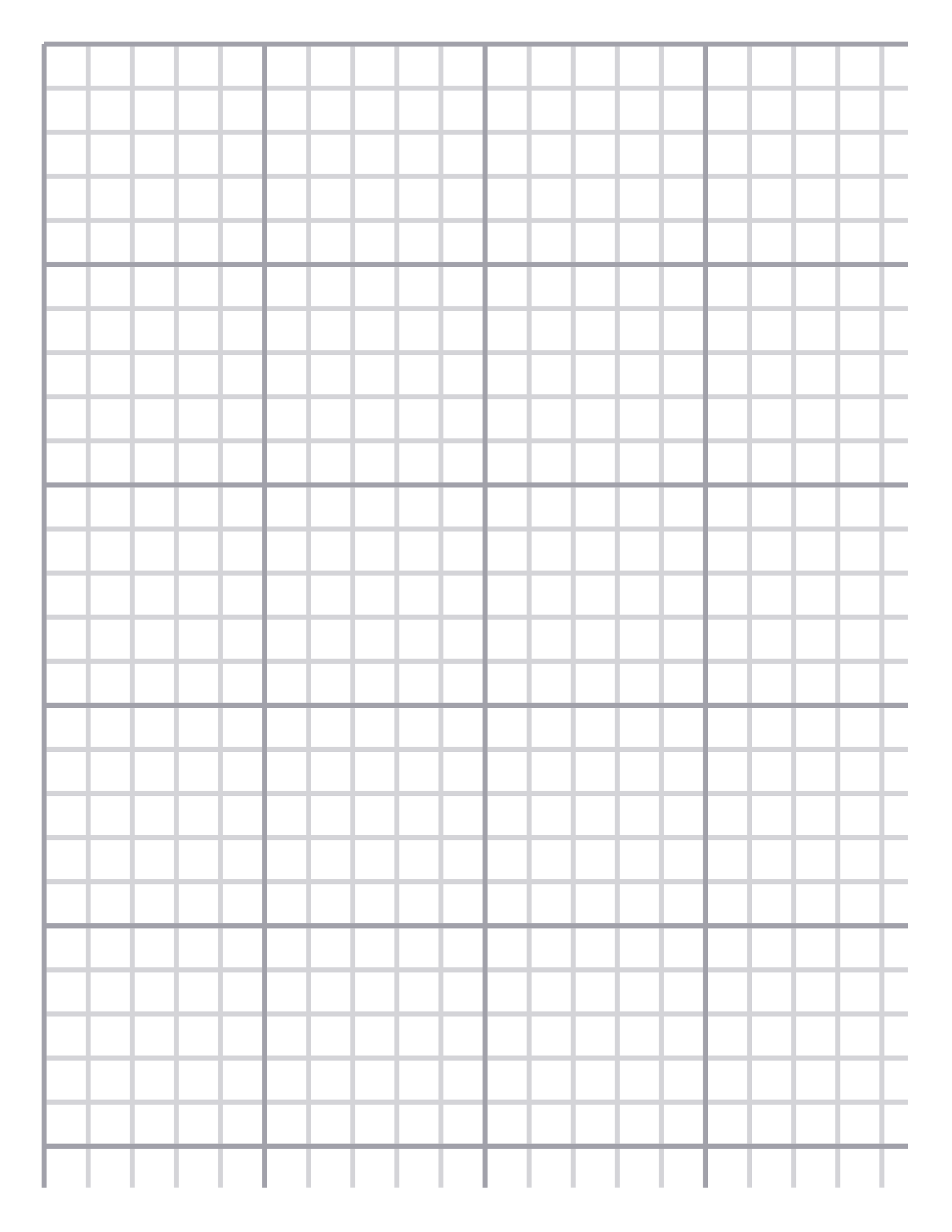 Graph Paper — 10 mm Letter (Portrait)