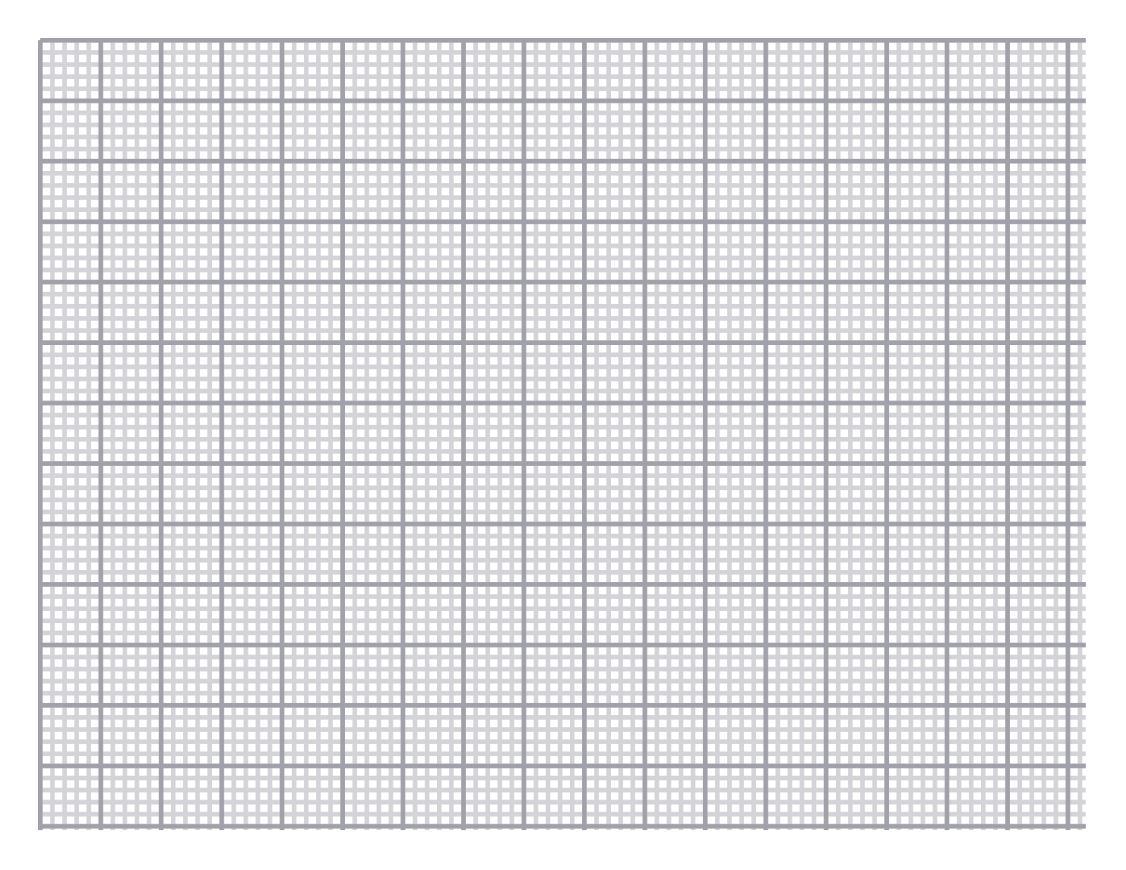 Graph Paper — 3 mm Letter (Landscape)