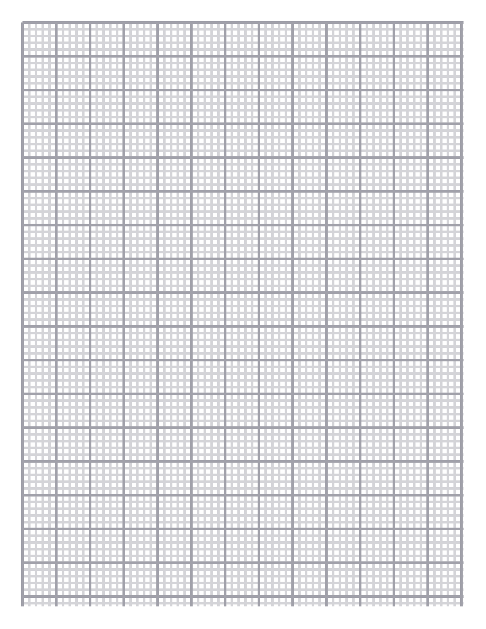 Graph Paper — 3 mm Letter (Portrait)