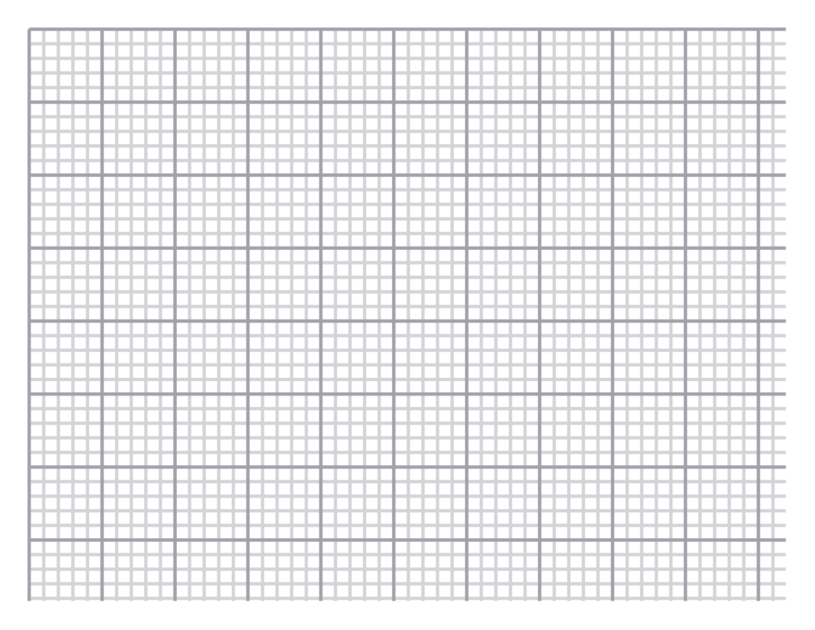 Graph Paper — 5 mm Letter (Landscape)