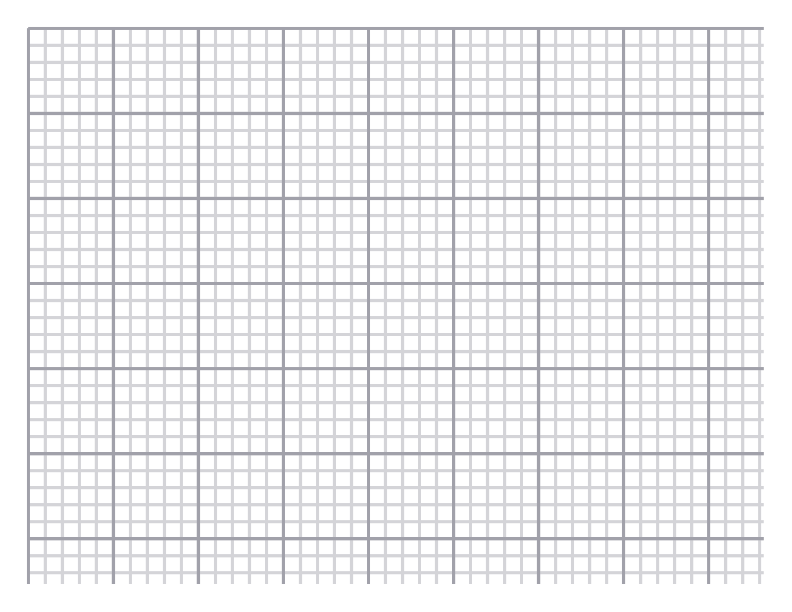 Graph Paper — 6 mm Letter (Landscape)