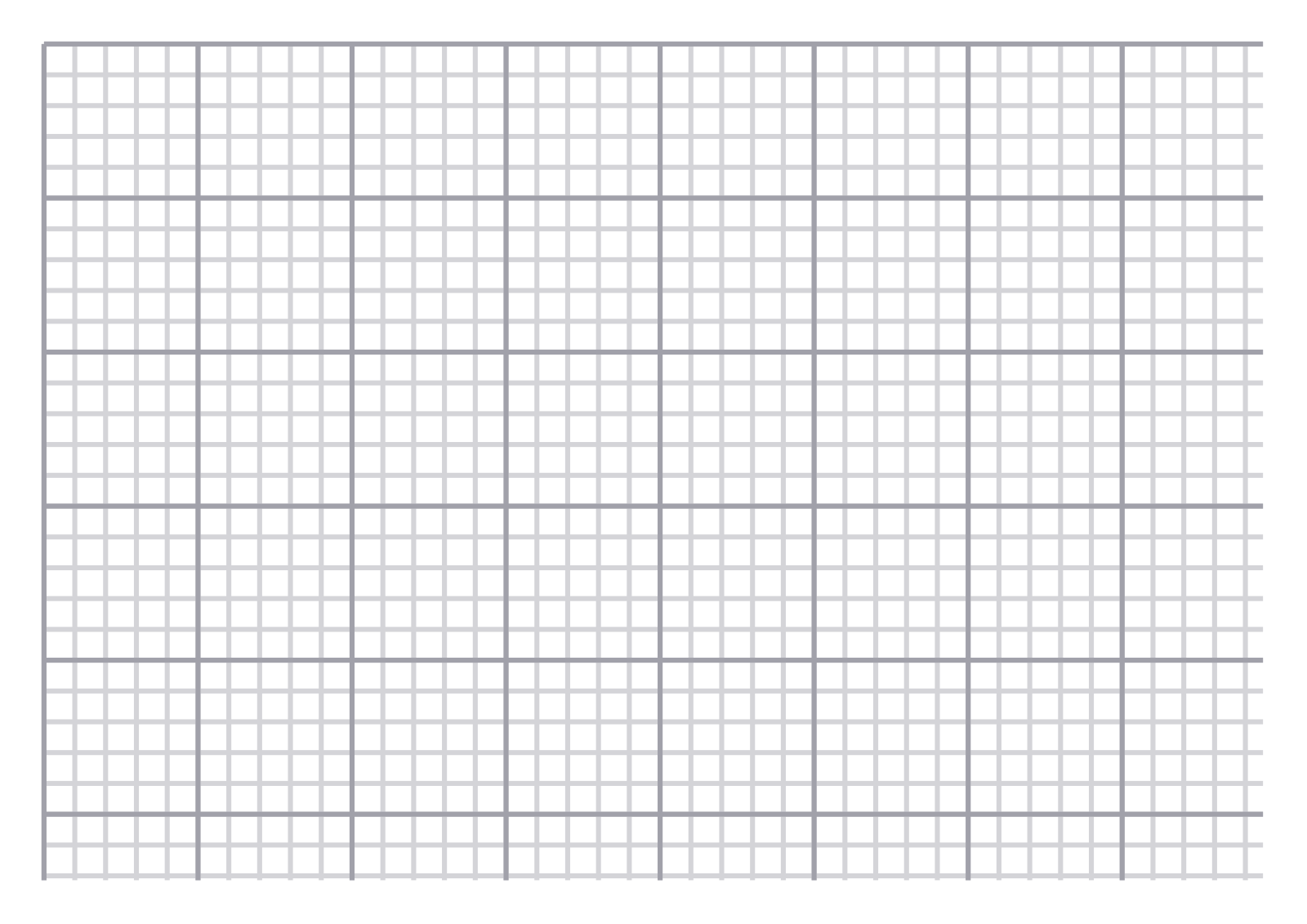 Graph Paper — 7 mm A4 (Landscape)