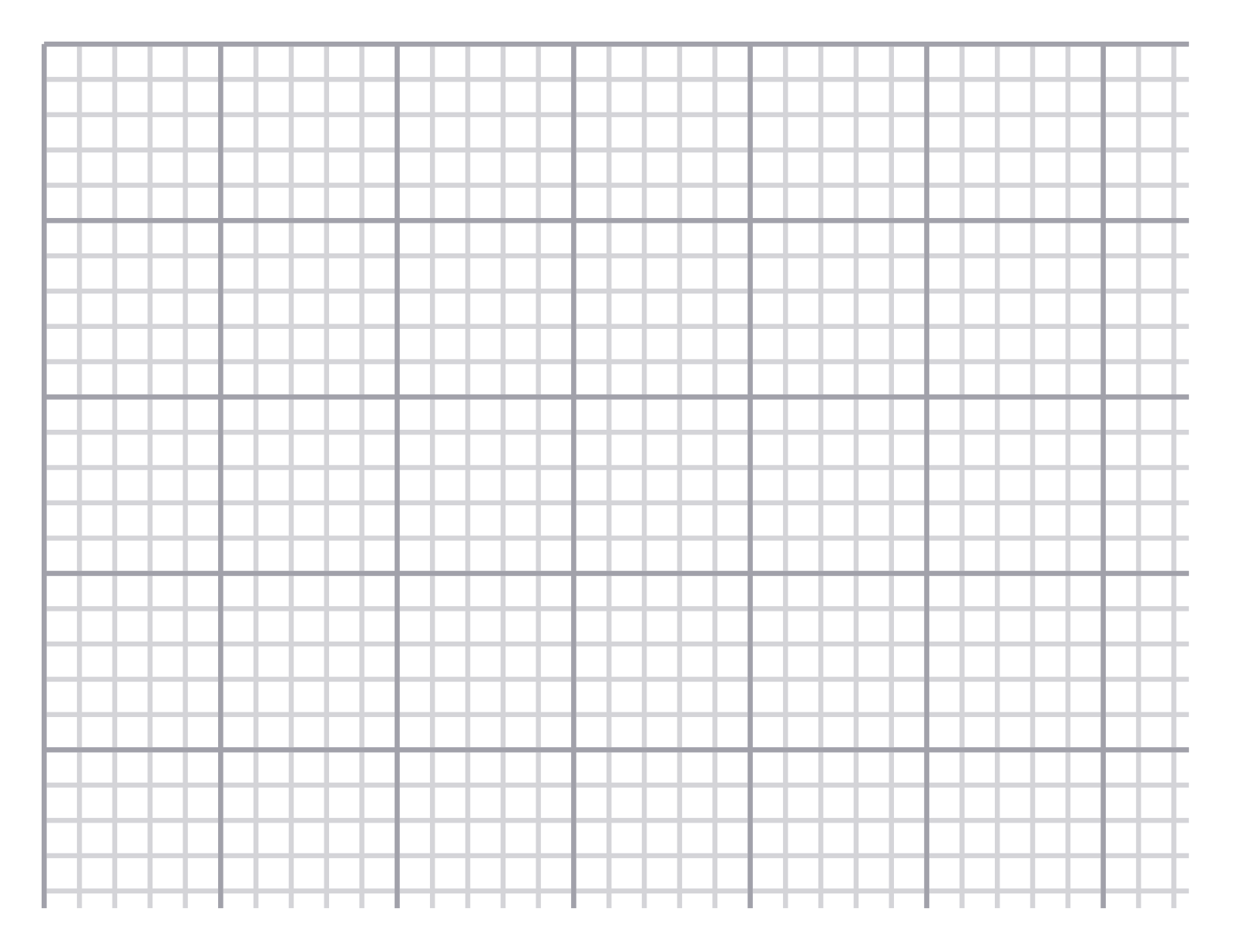 Graph Paper — 8 mm Letter (Landscape)