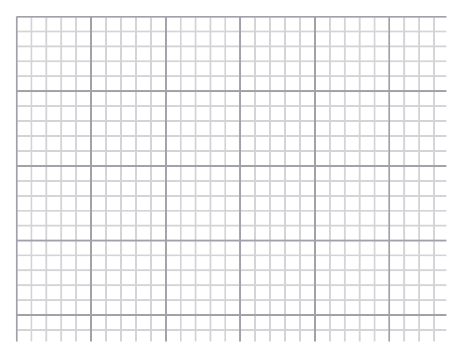 Graph Paper — 9 mm Letter (Landscape)