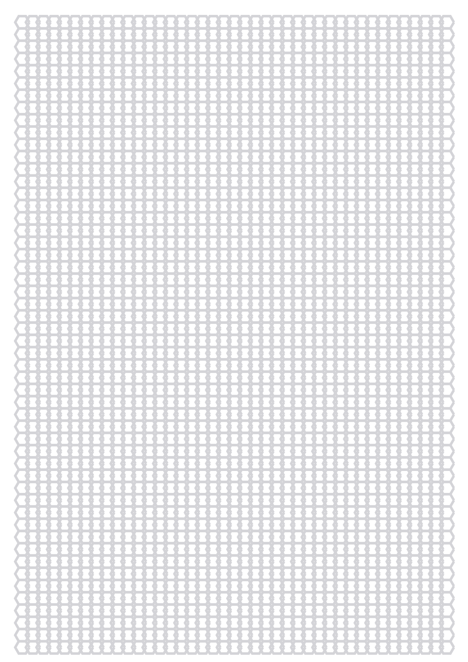 Hex Paper — 0.125 in A4 (Portrait)
