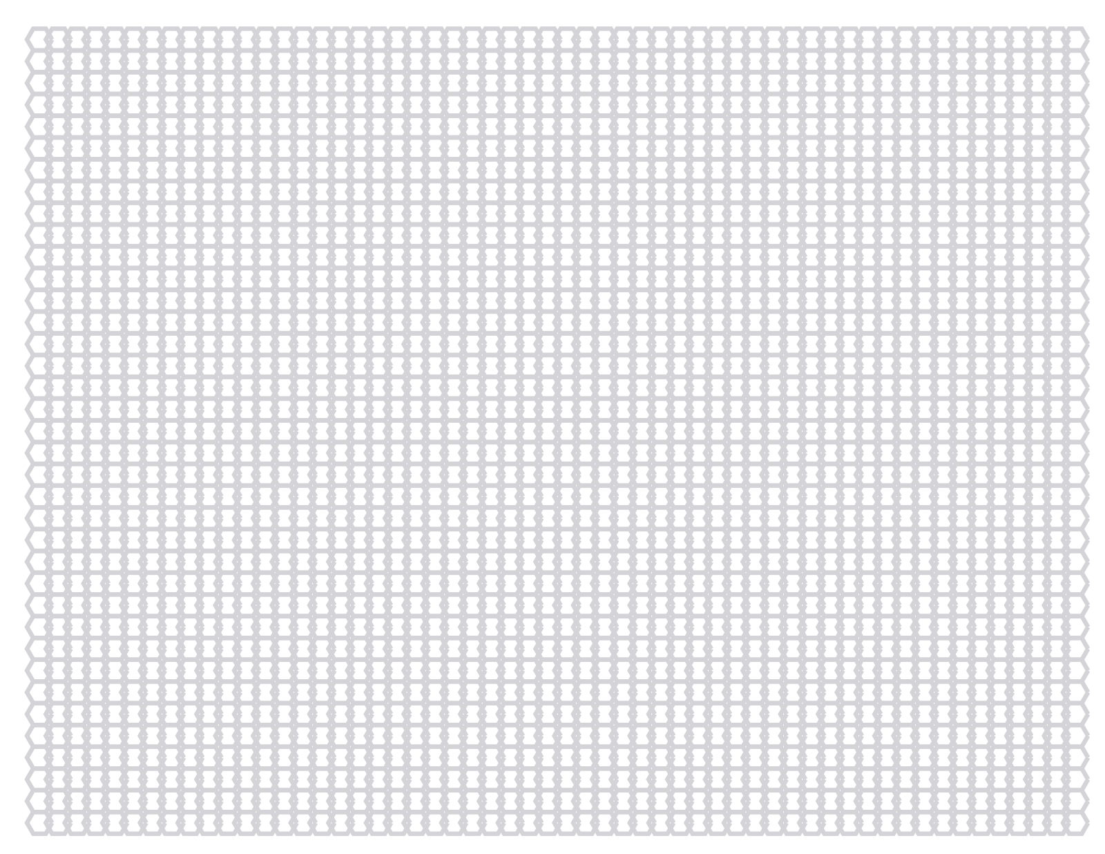 Hex Paper — 0.125 in Letter (Landscape)
