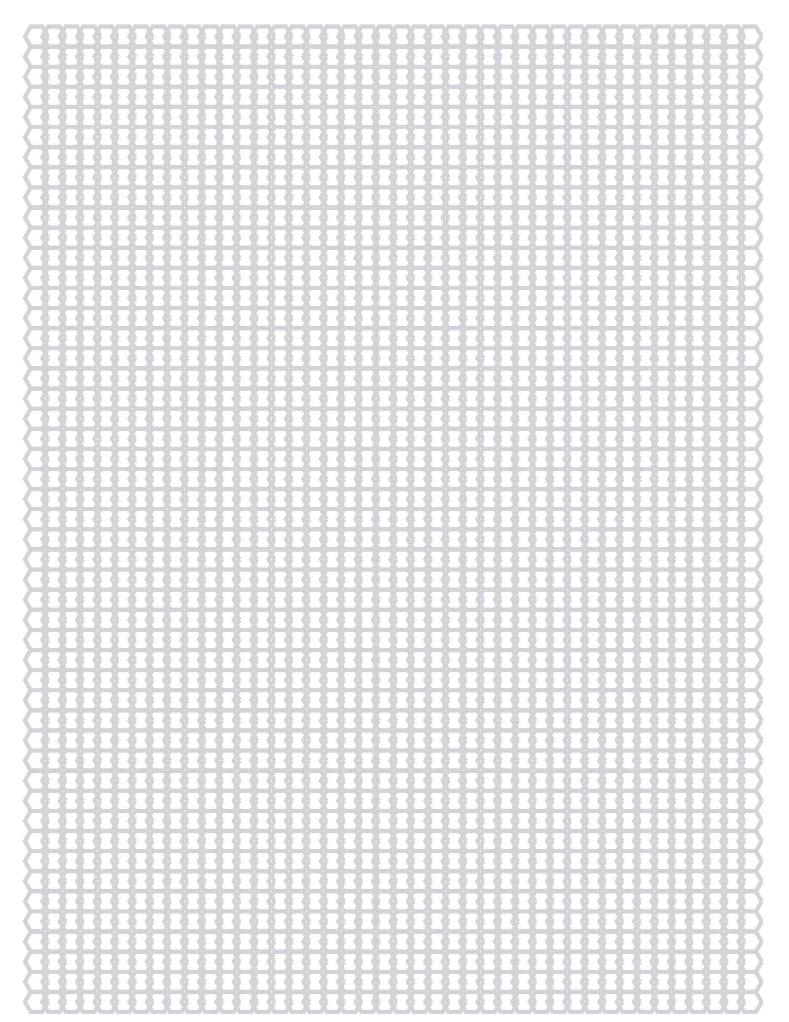 Hex Paper — 0.125 in Letter (Portrait)