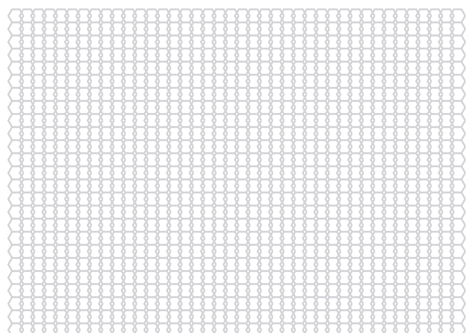 Hex Paper — 0.1875 in A4 (Landscape)