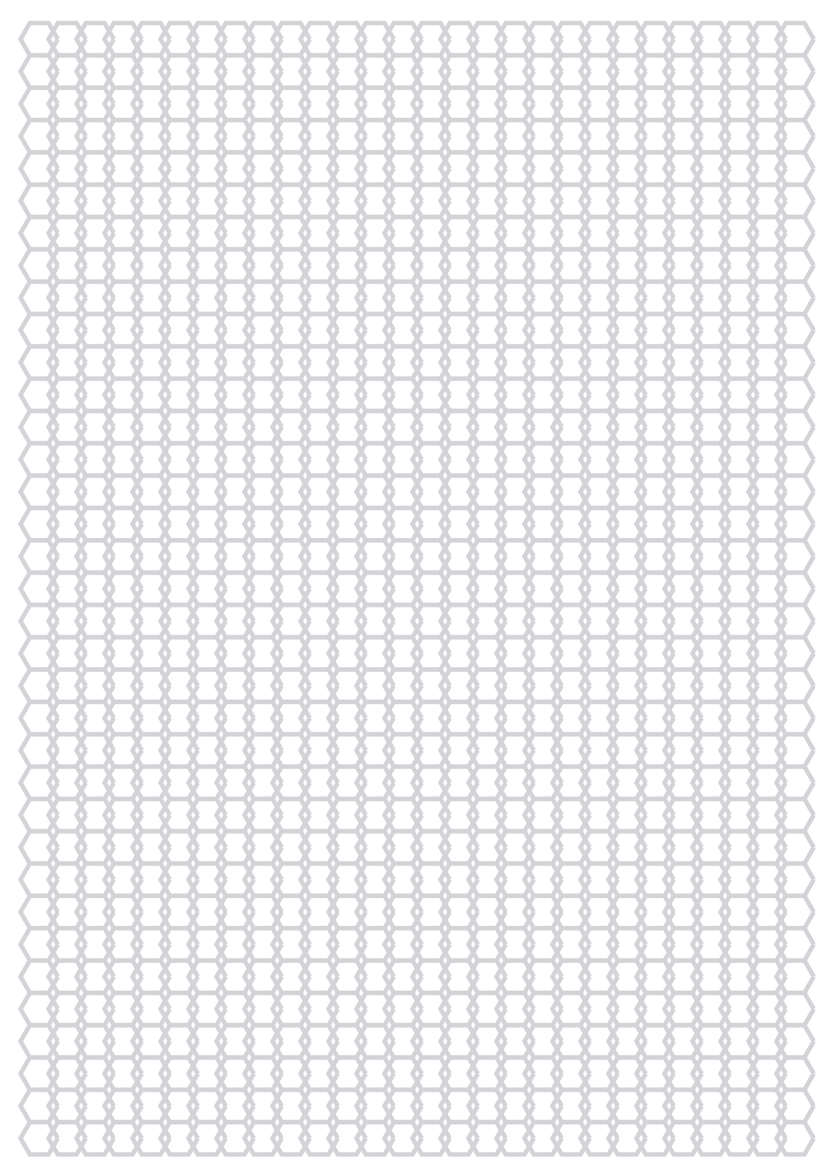Hex Paper — 0.1875 in A4 (Portrait)