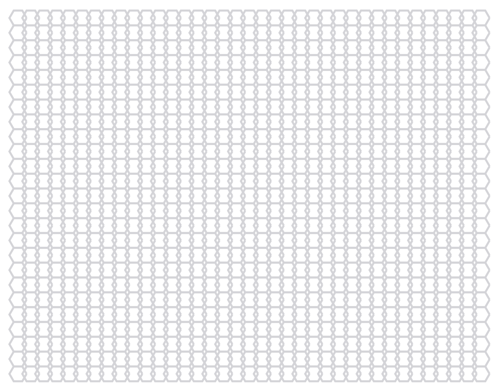 Hex Paper — 0.1875 in Letter (Landscape)
