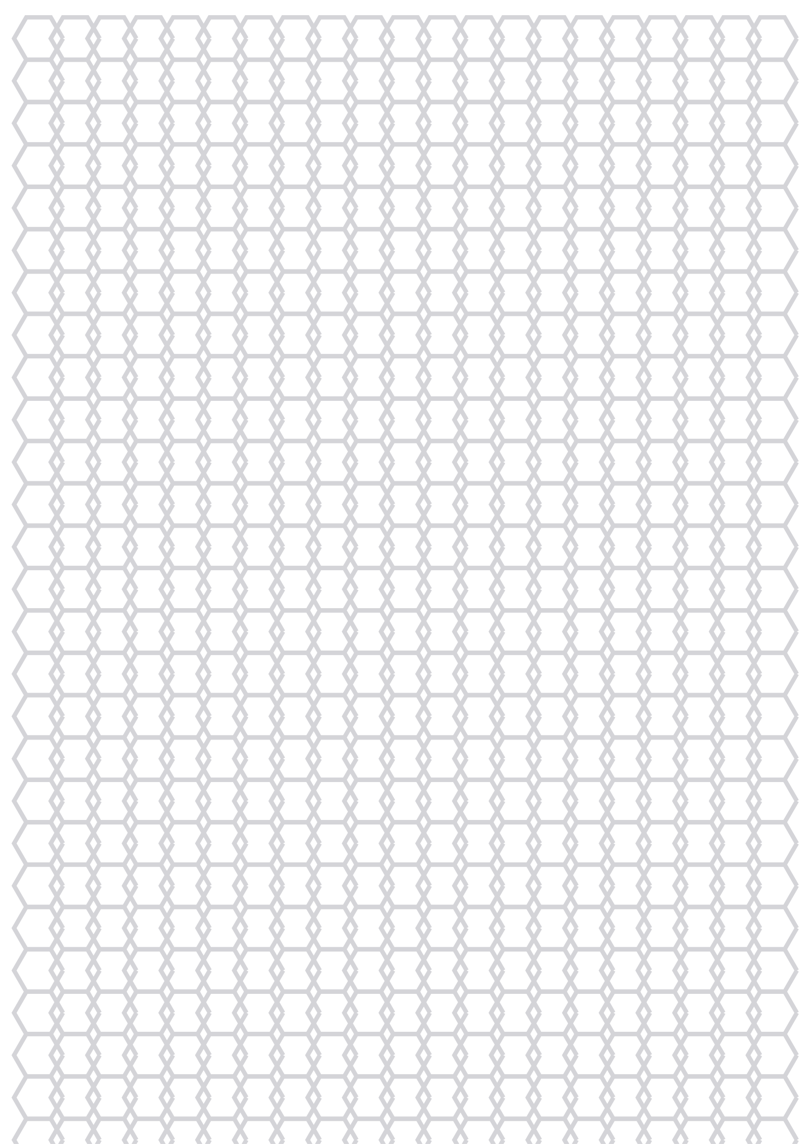 Hex Paper — 0.25 in A4 (Portrait)
