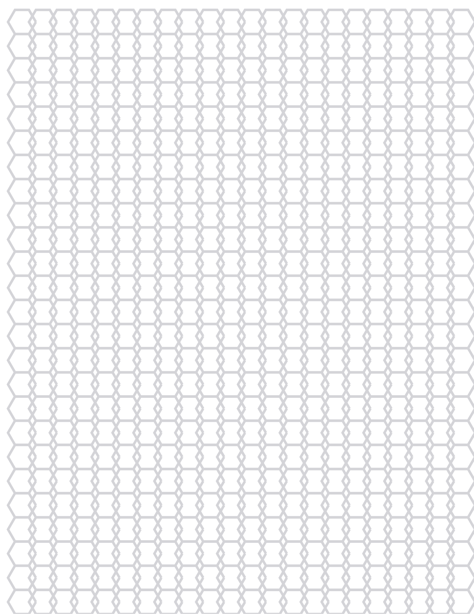 Hex Paper — 0.25 in Letter (Portrait)