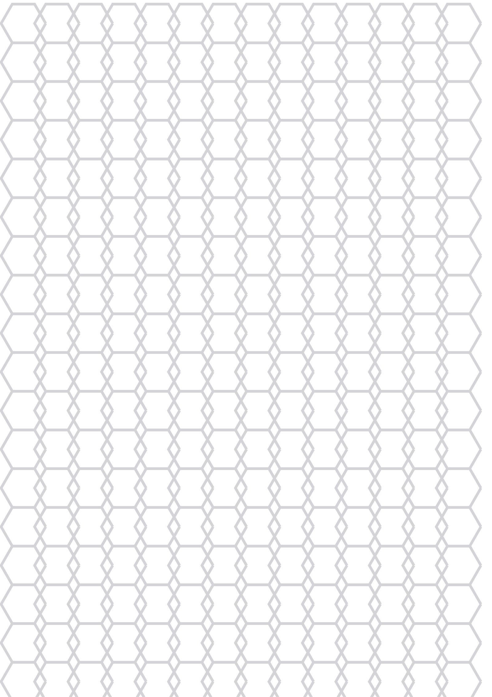 Hex Paper — 0.375 in A4 (Portrait)