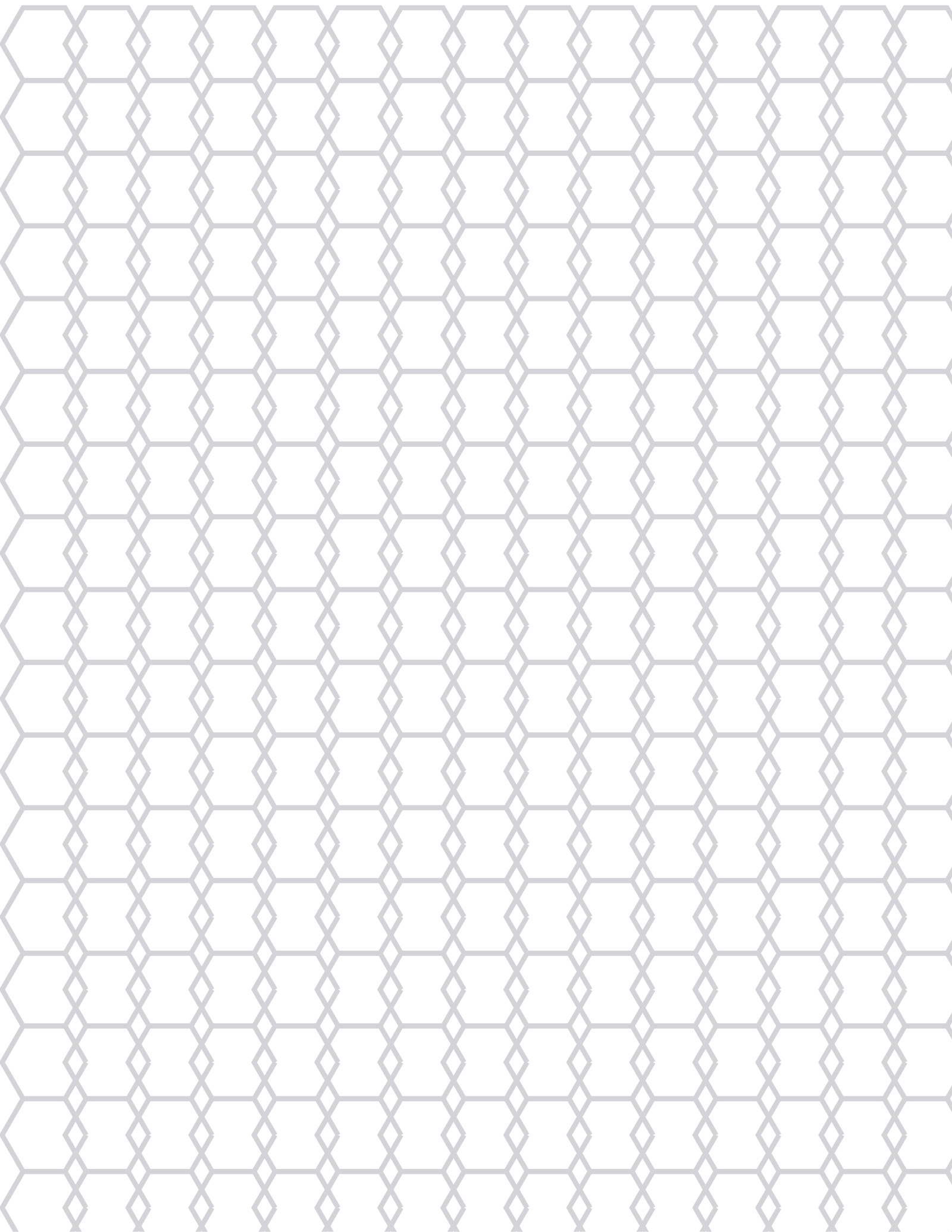 Hex Paper — 0.375 in Letter (Portrait)