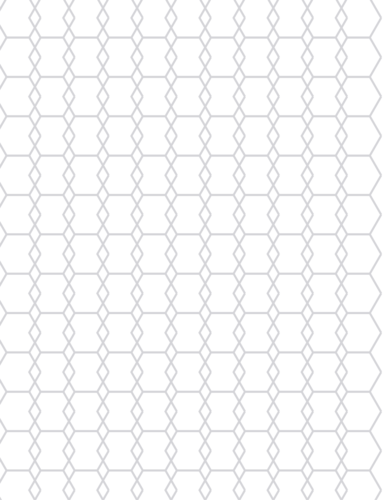 Hex Paper — 0.5 in Letter (Portrait)