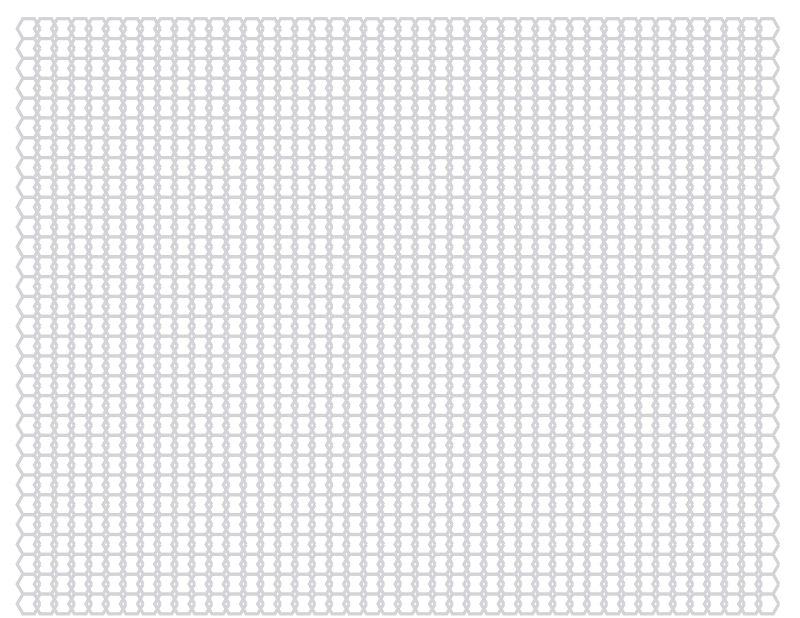 Hex Paper — 4 mm Letter (Landscape)