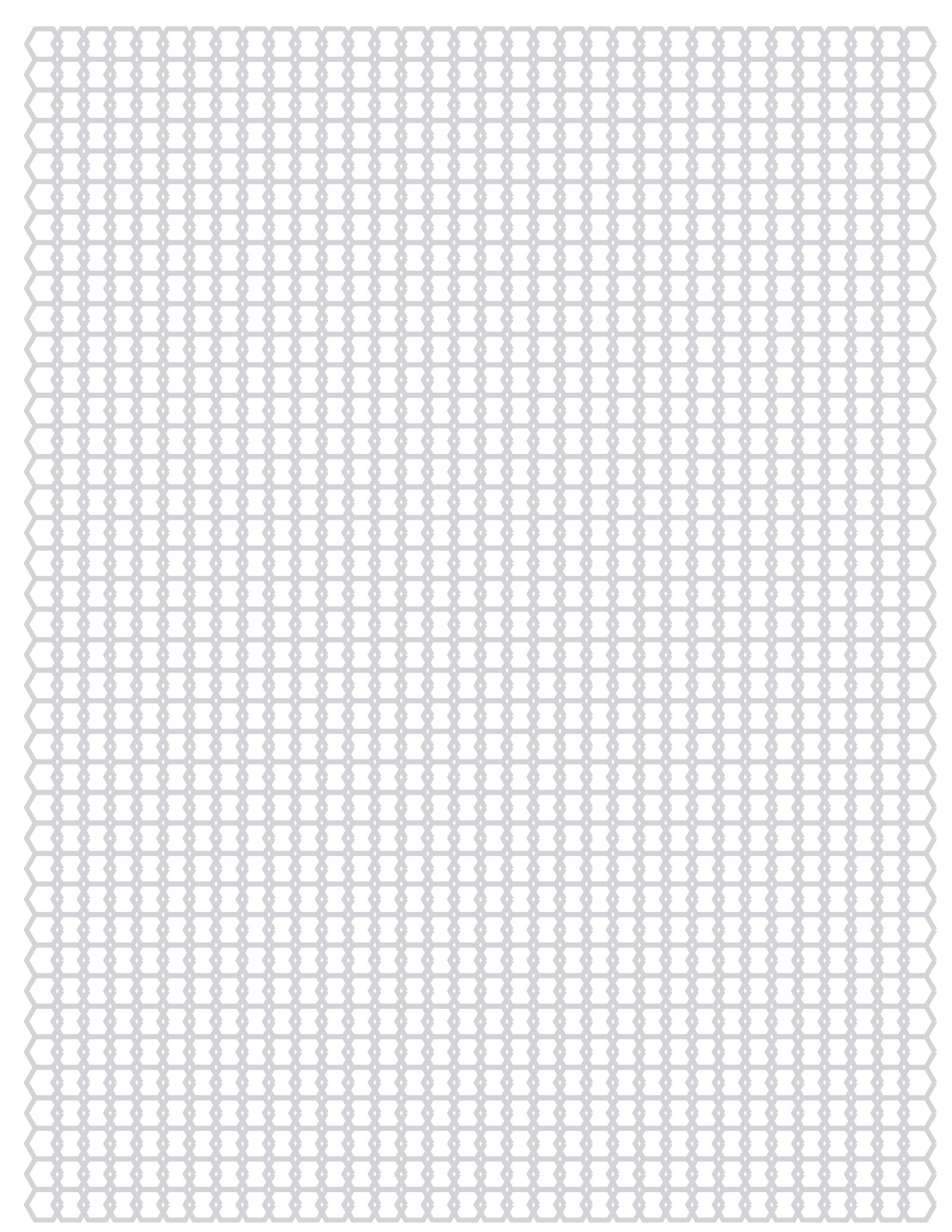 Hex Paper — 4 mm Letter (Portrait)