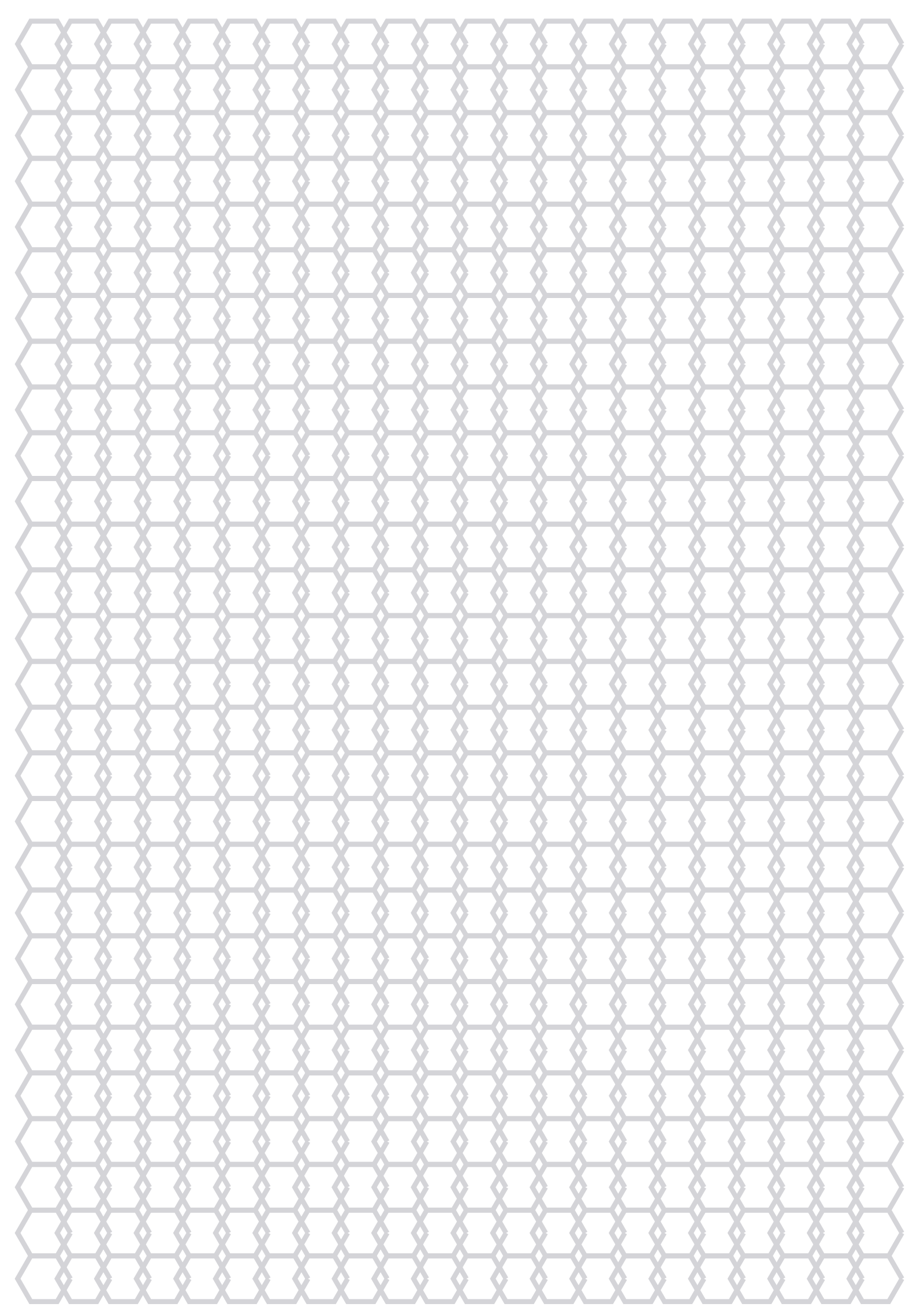 Hex Paper — 6 mm A4 (Portrait)