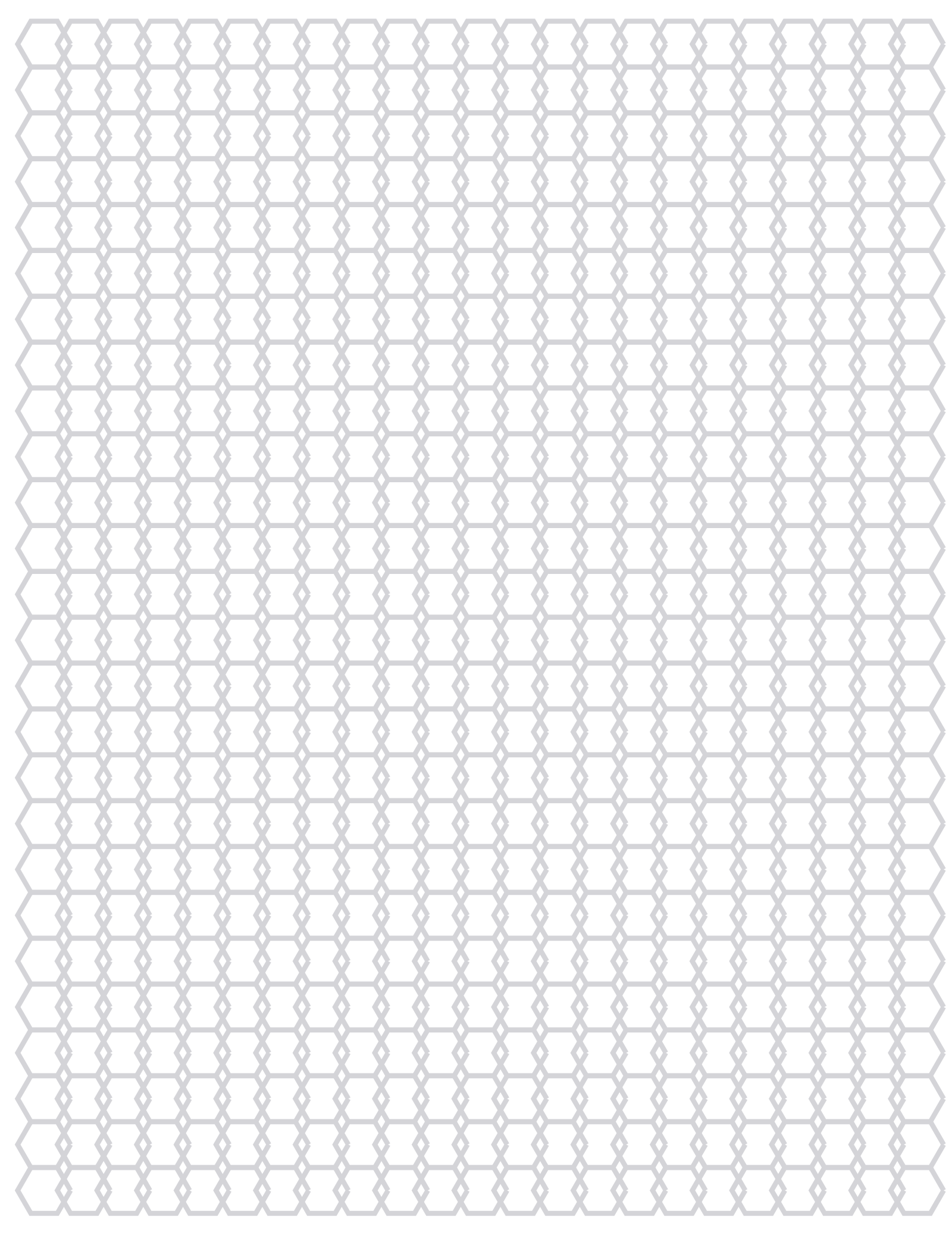 Hex Paper — 6 mm Letter (Portrait)
