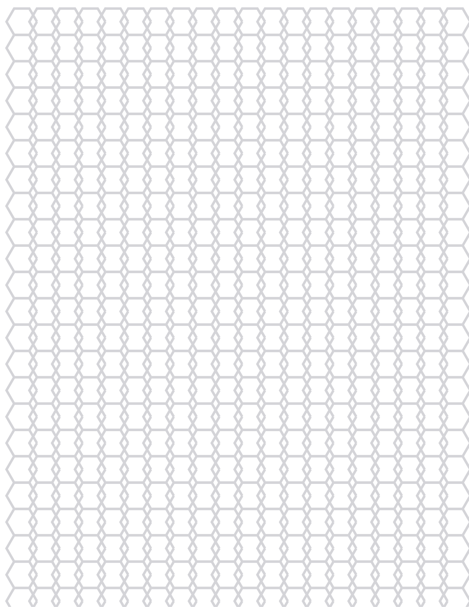 Hex Paper — 7 mm Letter (Portrait)
