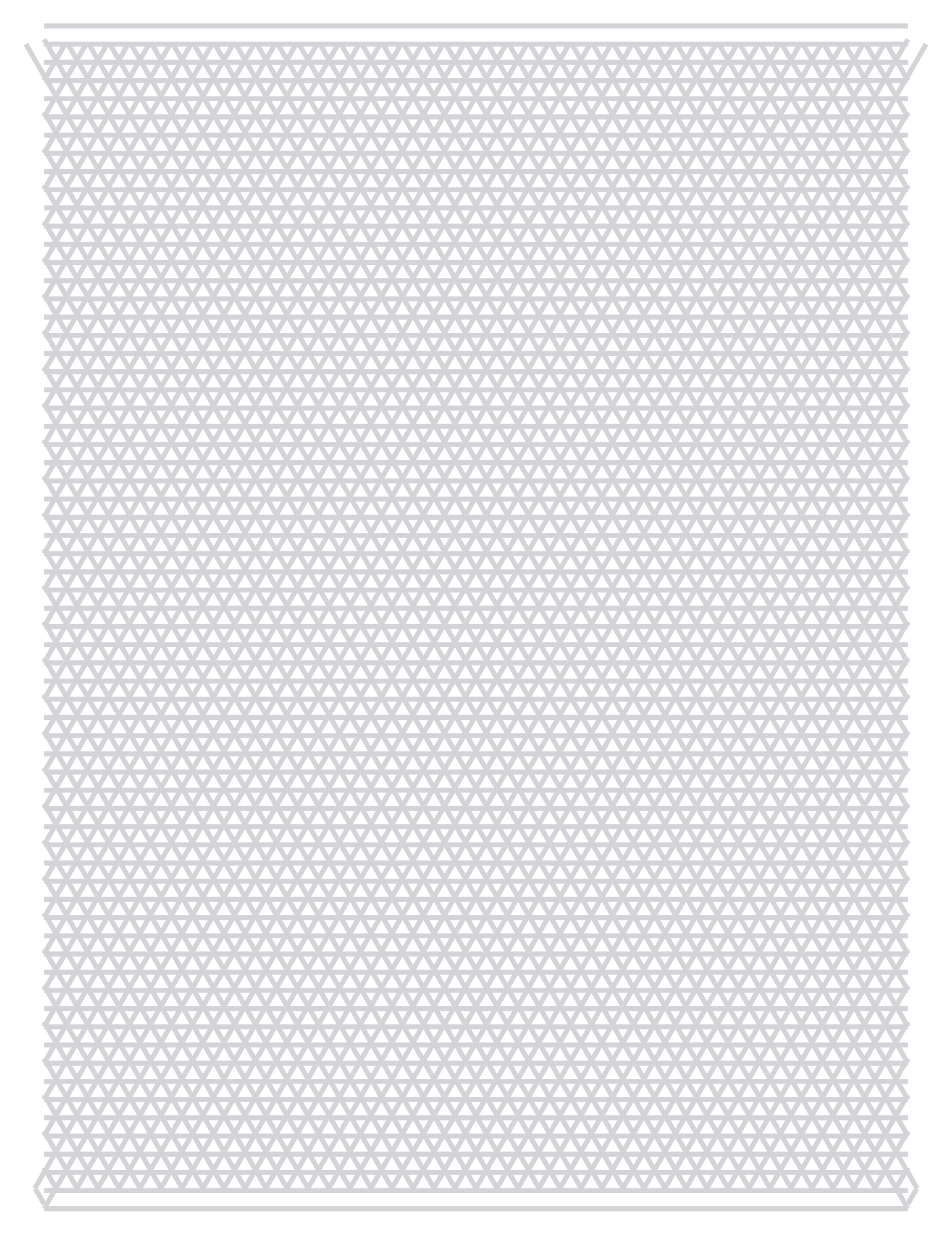 Isometric Paper — 0.1875 in Letter (Portrait)