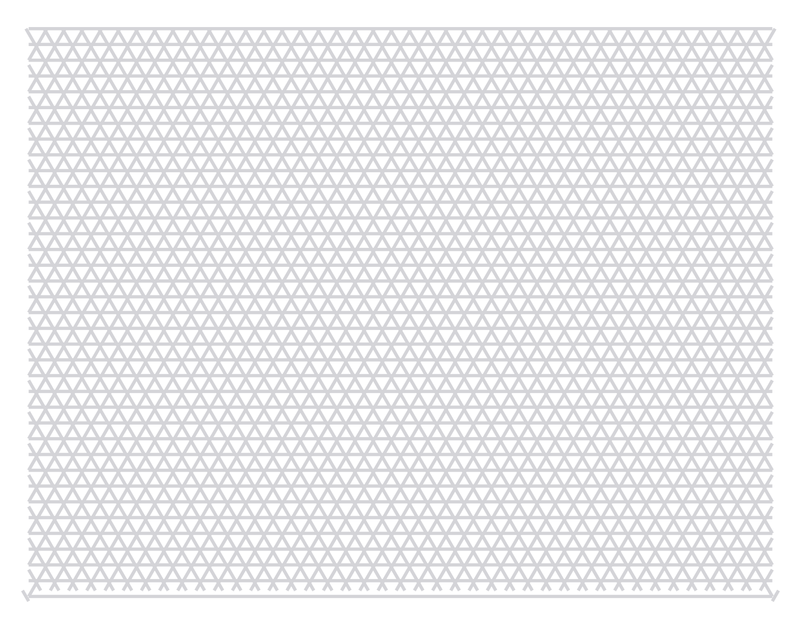 Isometric Paper — 0.25 in Letter (Landscape)