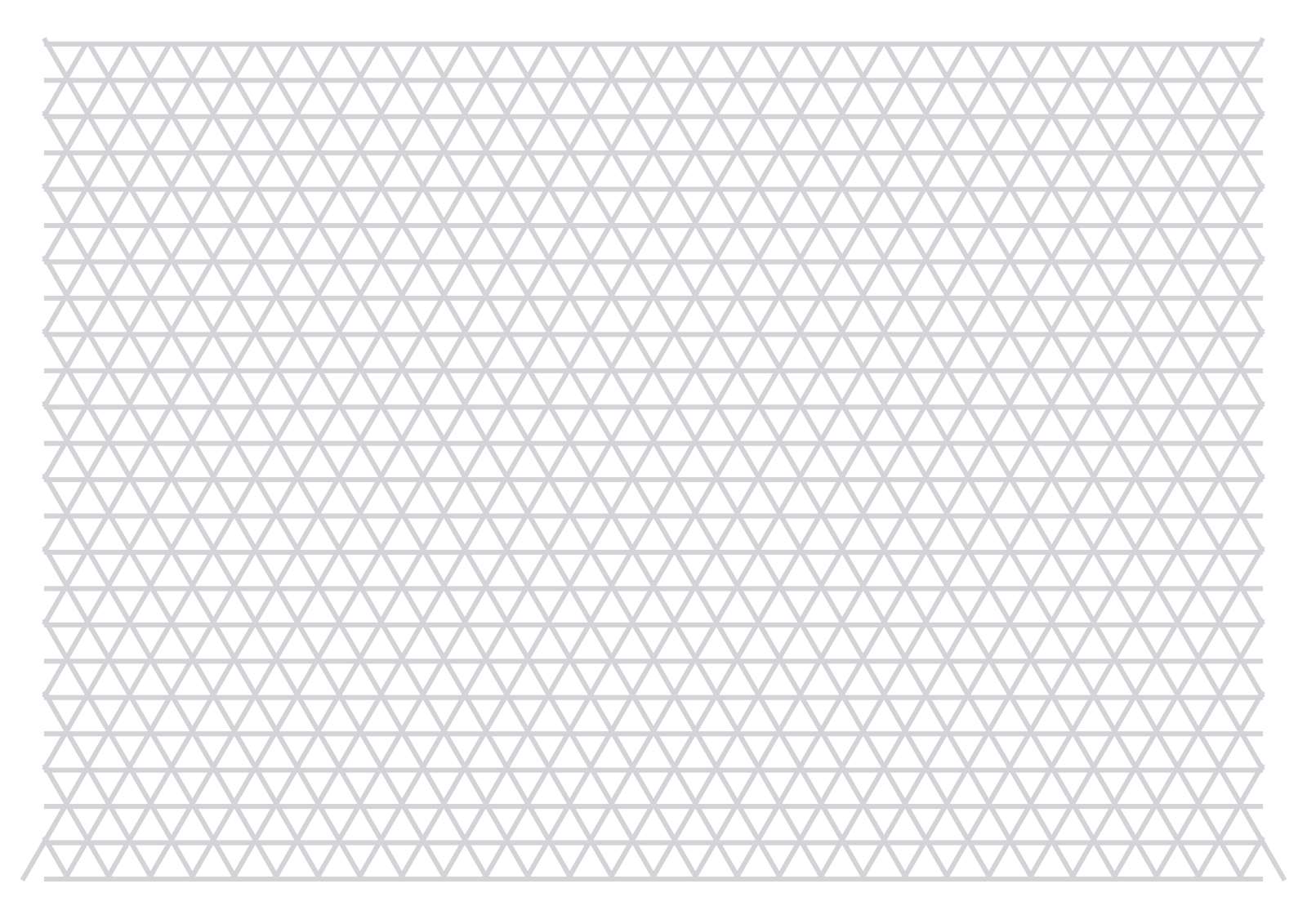 Isometric Paper — 0.375 in A4 (Landscape)