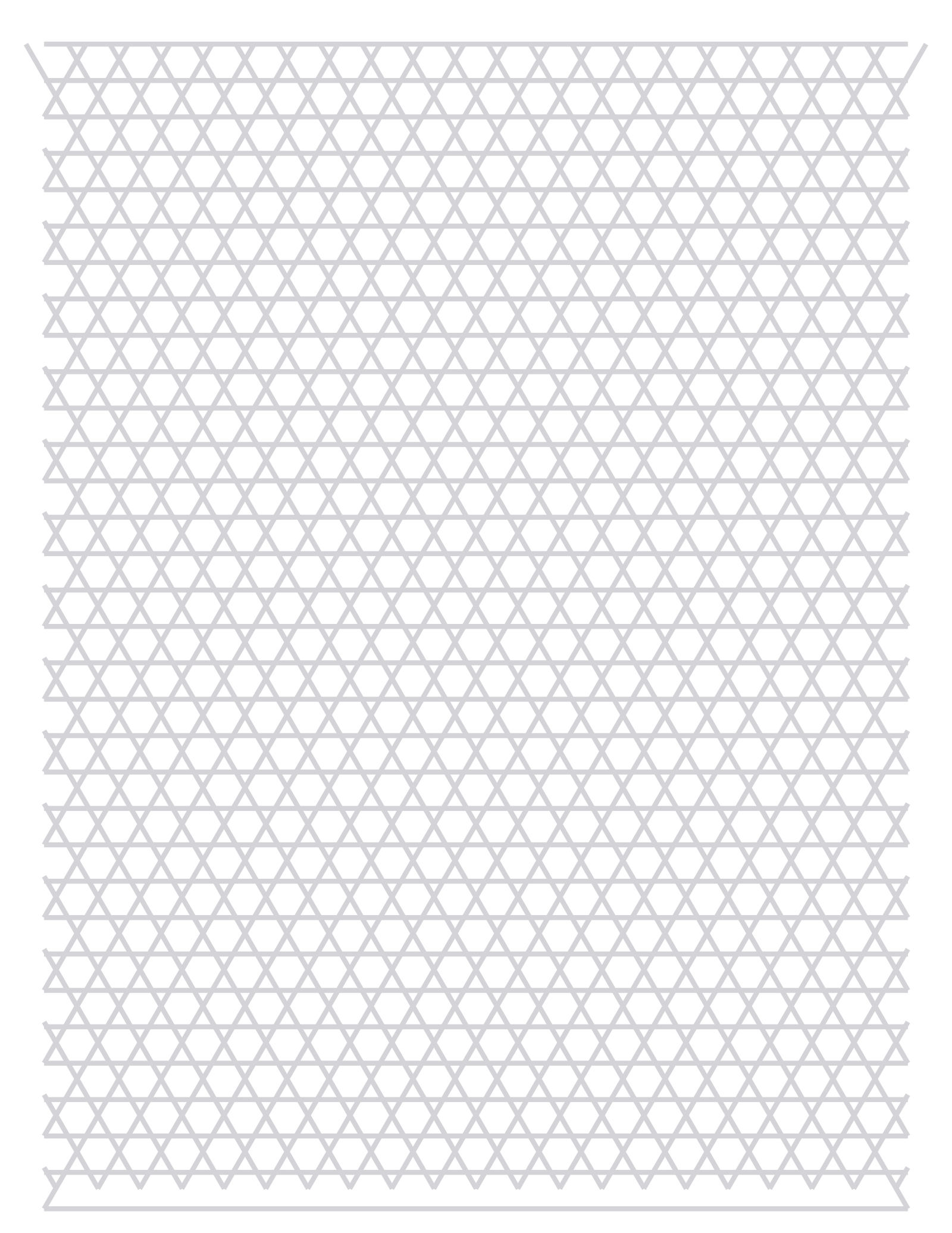 Isometric Paper — 0.375 in Letter (Portrait)