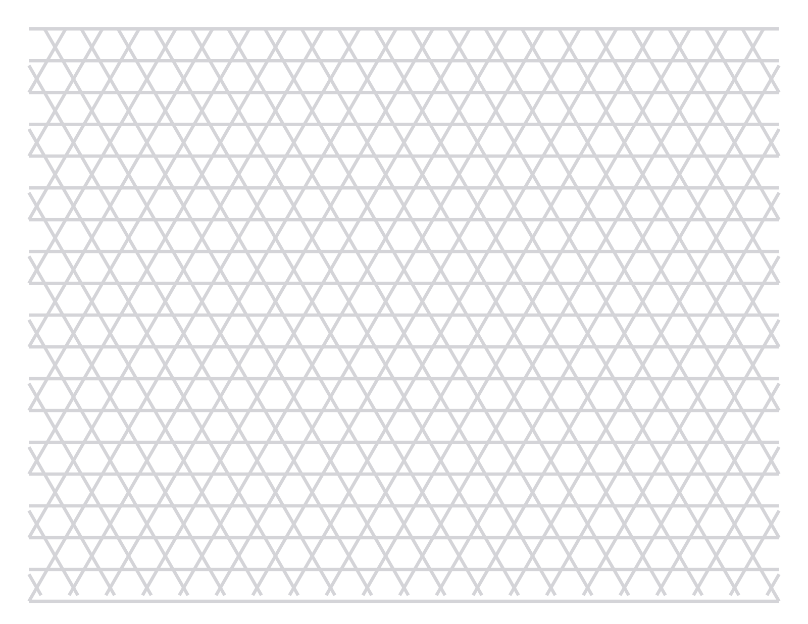 Isometric Paper — 0.5 in Letter (Landscape)