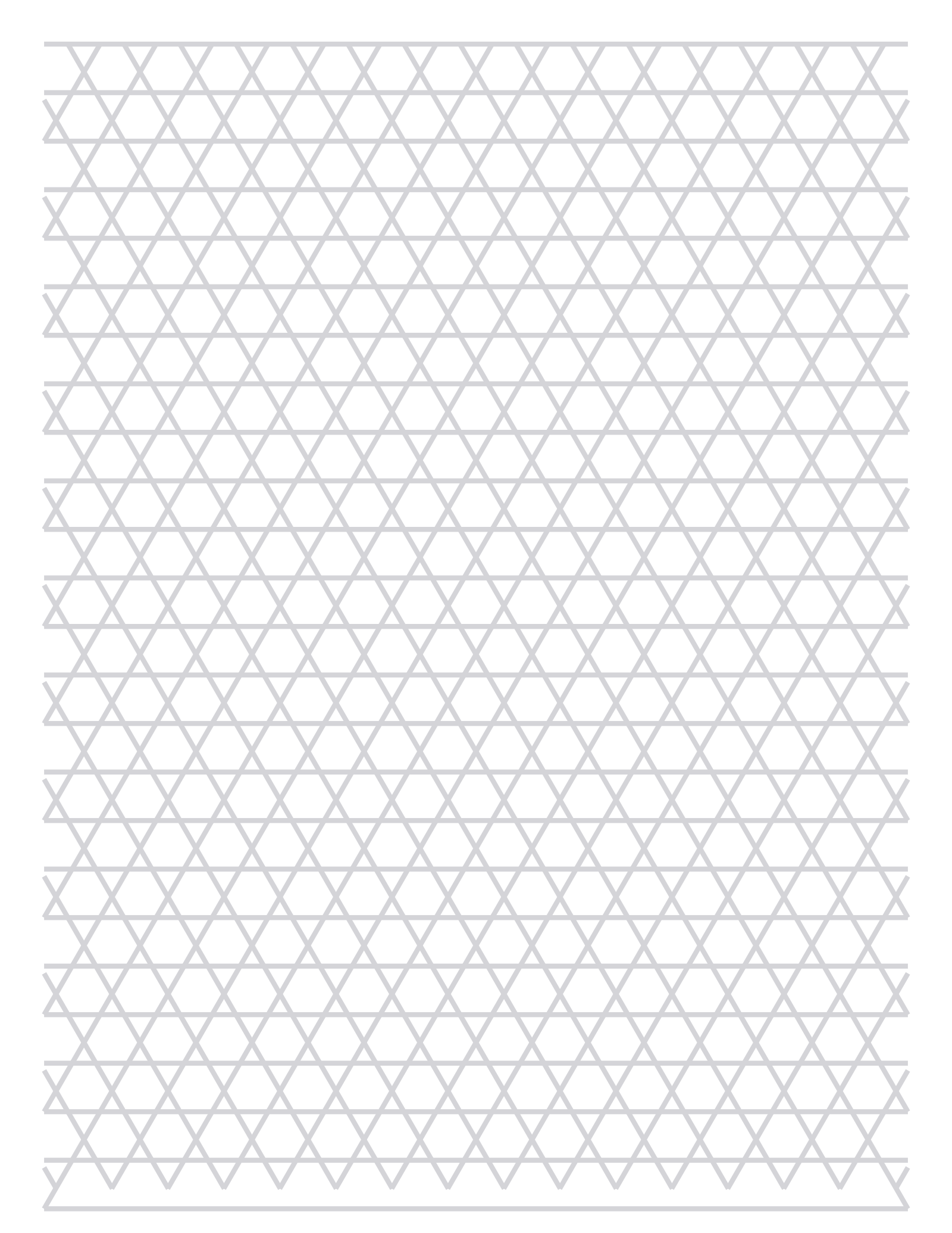 Isometric Paper — 0.5 in Letter (Portrait)