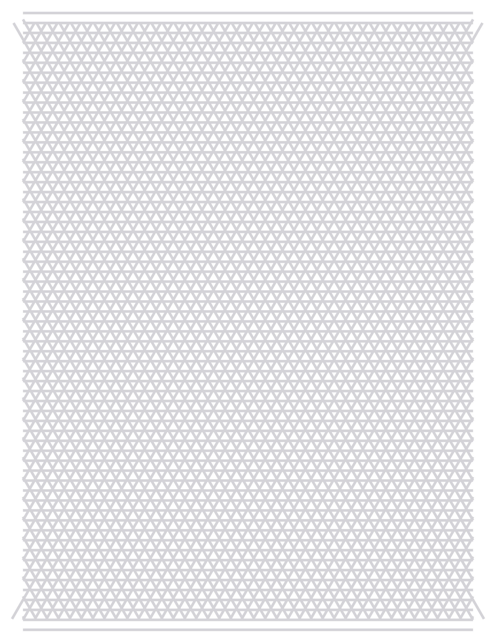 Isometric Paper — 5 mm Letter (Portrait)