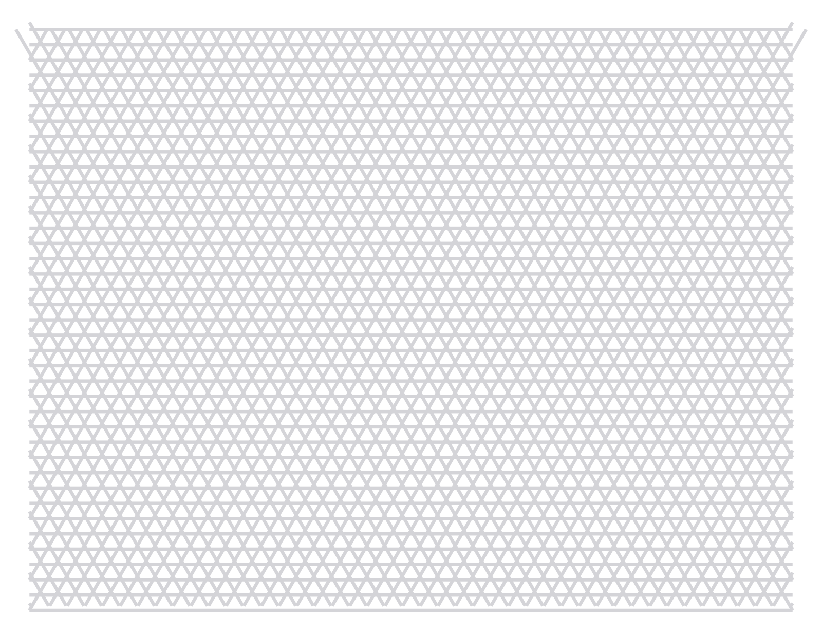 Isometric Paper — 6 mm Letter (Landscape)