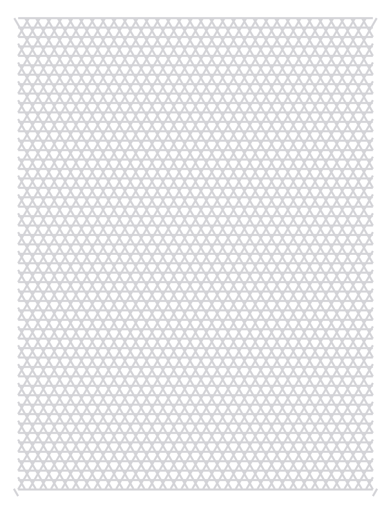 Isometric Paper — 6 mm Letter (Portrait)