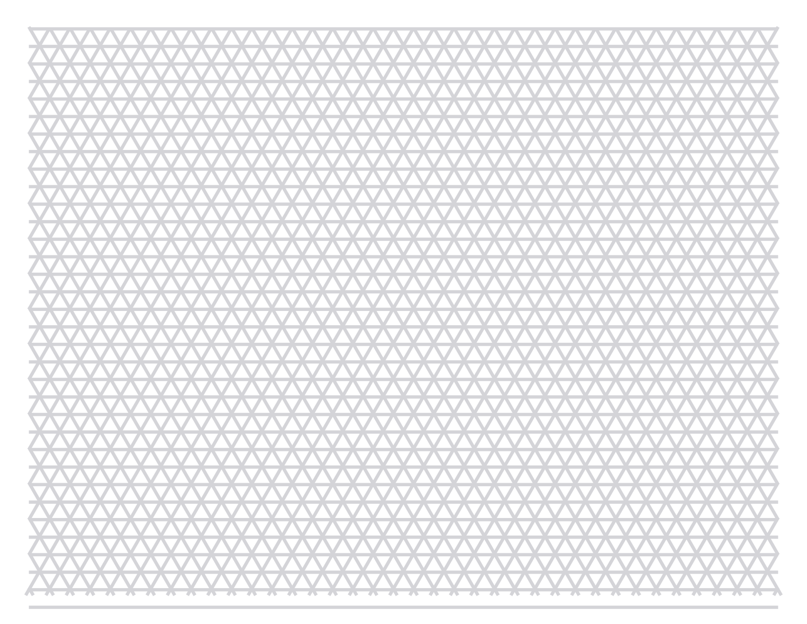 Isometric Paper — 7 mm Letter (Landscape)
